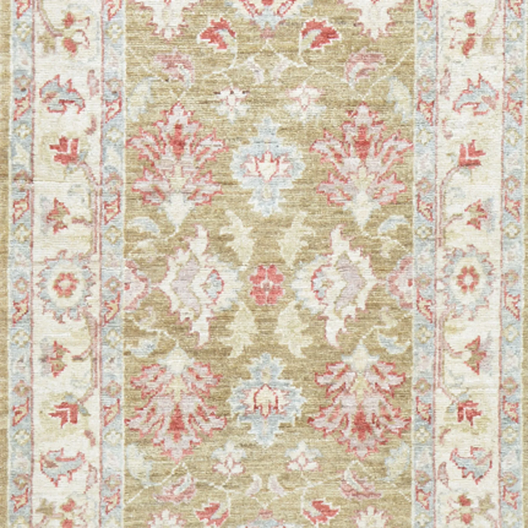 Hand-Knotted Afghan Tribal Chobi Oushak Design Rug 100% Wool (Size 2.7 X 9.10) Cwral-1494