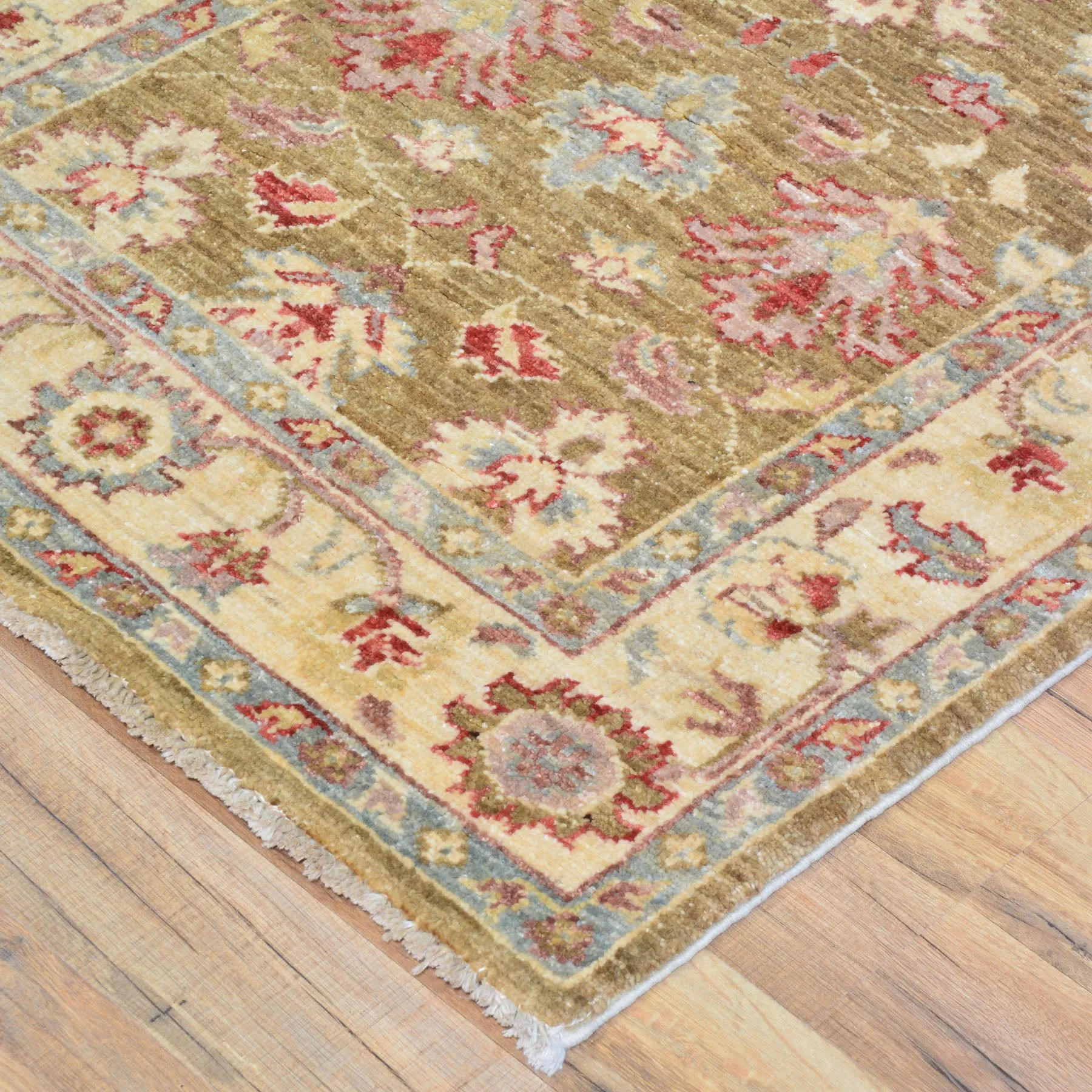 Hand-Knotted Afghan Tribal Chobi Oushak Design Rug 100% Wool (Size 2.7 X 9.10) Cwral-1494