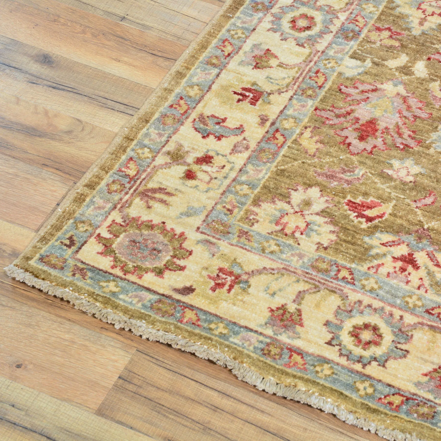 Hand-Knotted Afghan Tribal Chobi Oushak Design Rug 100% Wool (Size 2.7 X 9.10) Cwral-1494