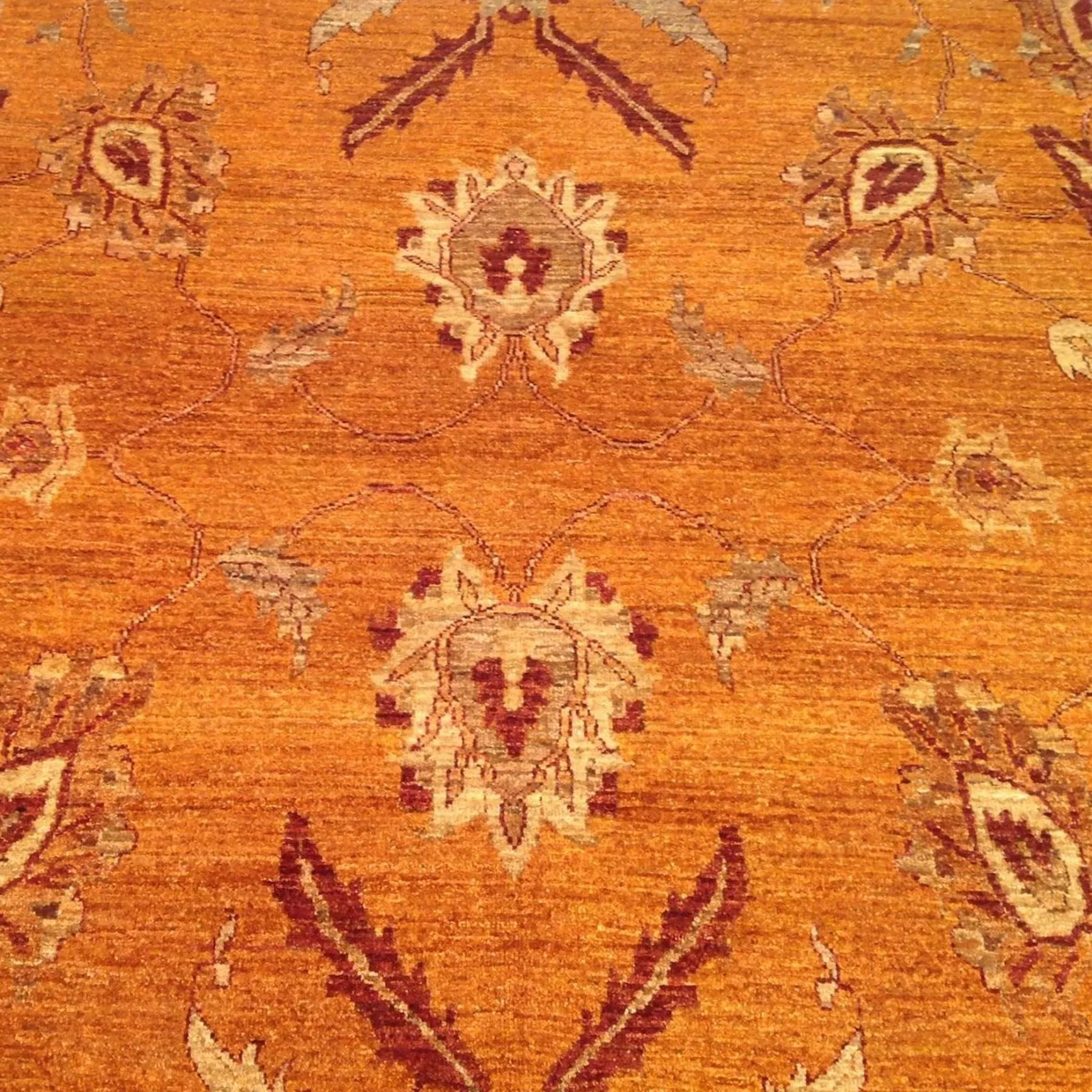 Hand-Knotted Afghan Wool Handmade Rug (Size 7.6 X 10.6) Brral-2601