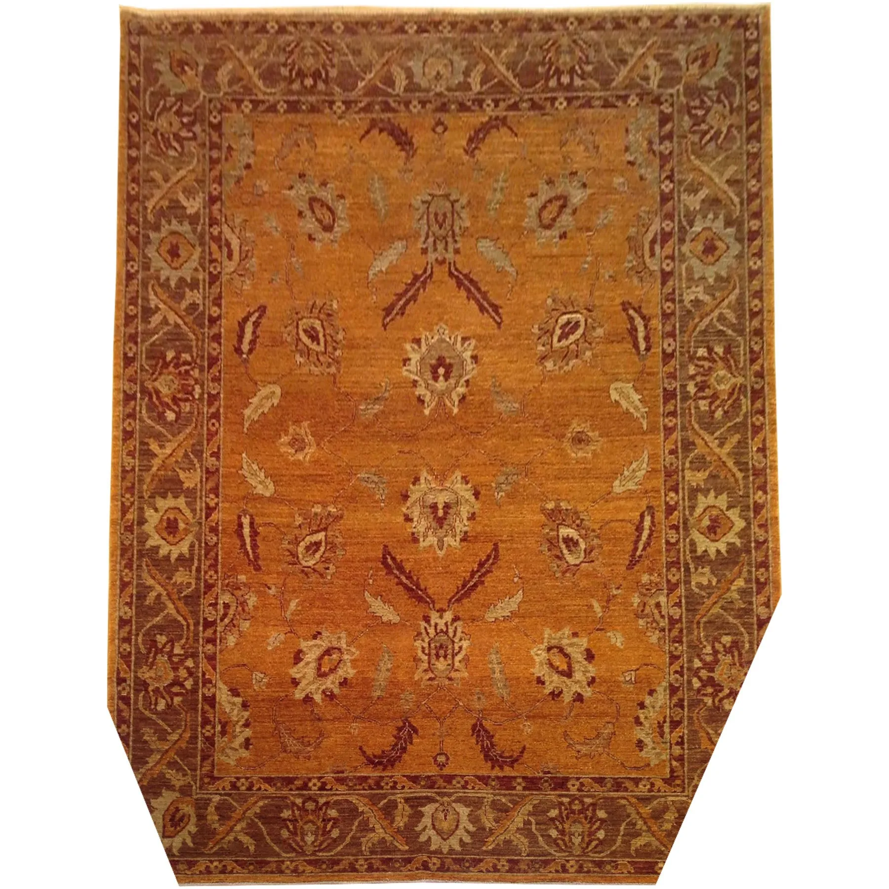 Hand-Knotted Afghan Wool Handmade Rug (Size 7.6 X 10.6) Brral-2601