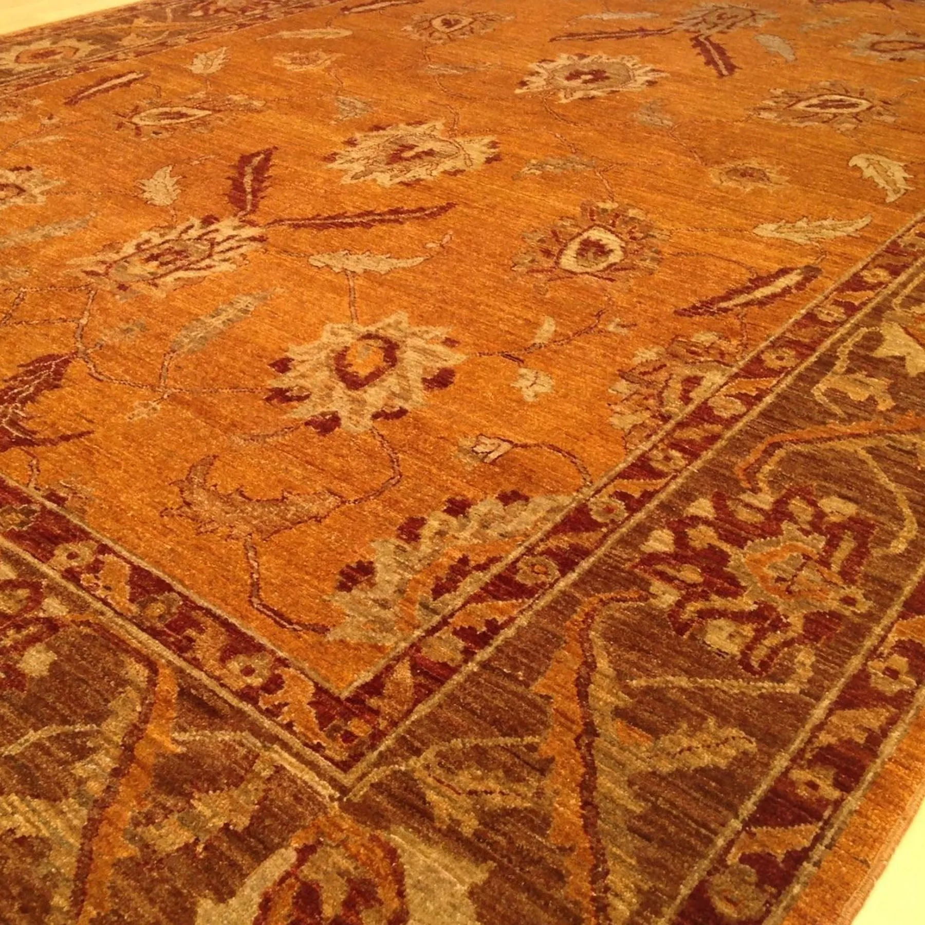 Hand-Knotted Afghan Wool Handmade Rug (Size 7.6 X 10.6) Brral-2601