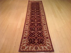 Hand-Knotted Afghan Ziegler Design Tribal Chobi 100% Wool Rug (Size 2.5 X 9.7) Cwral-1740