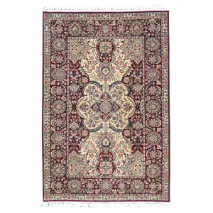 Hand-Knotted Agra Handmade Traditional Wool Rug (Size 3.10 X 5.10) Brral-5700