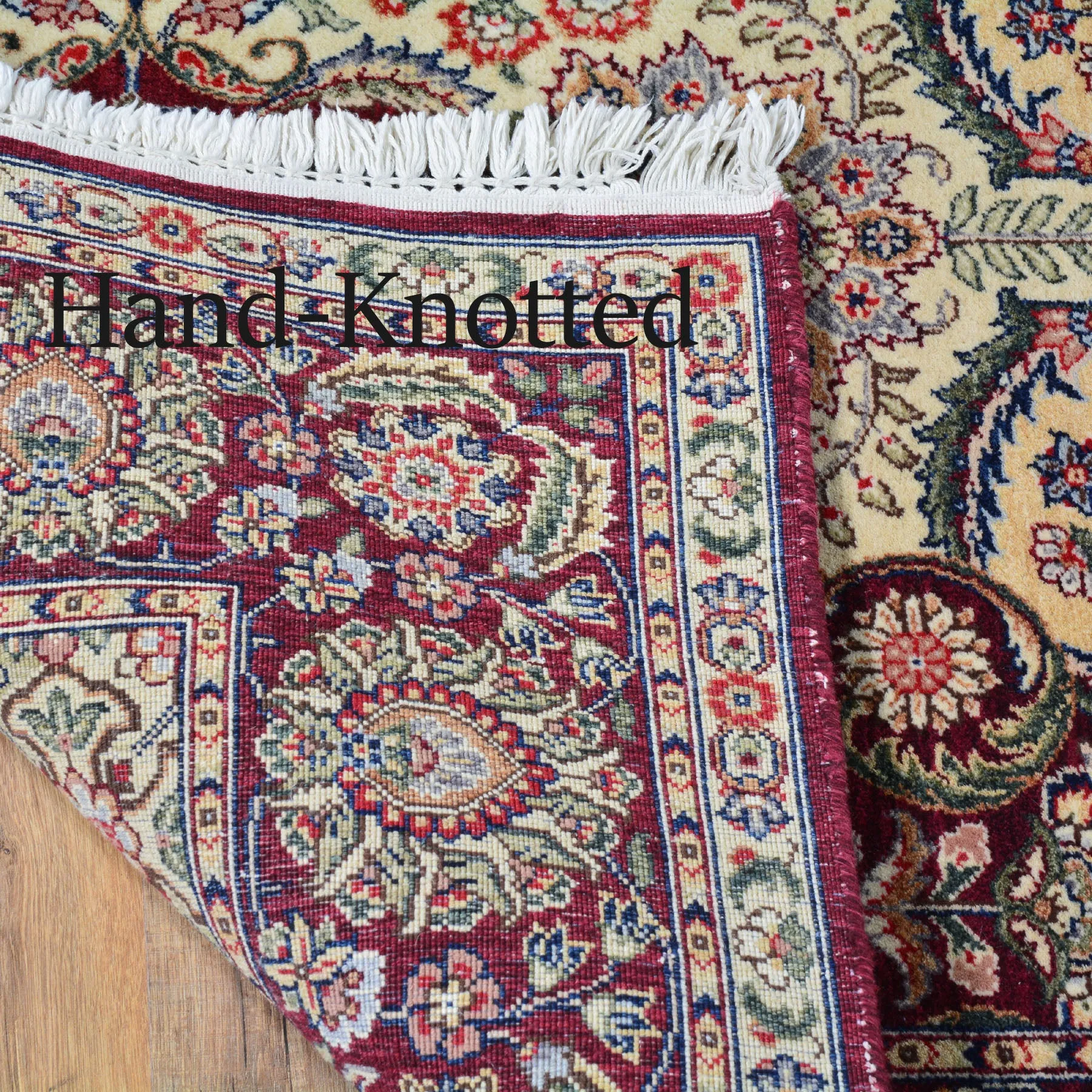 Hand-Knotted Agra Handmade Traditional Wool Rug (Size 3.10 X 5.10) Brral-5700