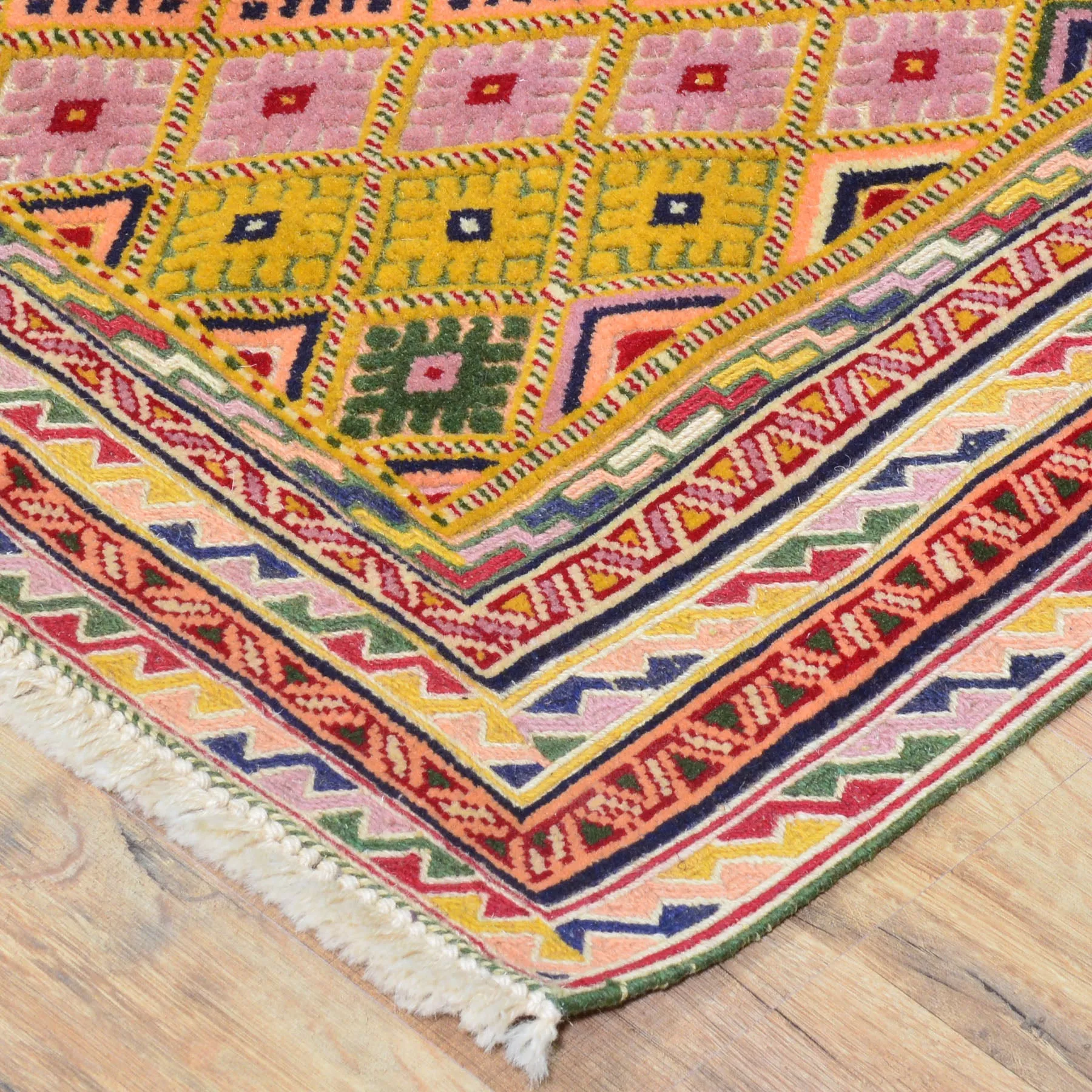 Hand-Knotted And Soumak Fine Oriental Tribal Afghan Rug (Size 2.10 X 4.3) Cwral-8409
