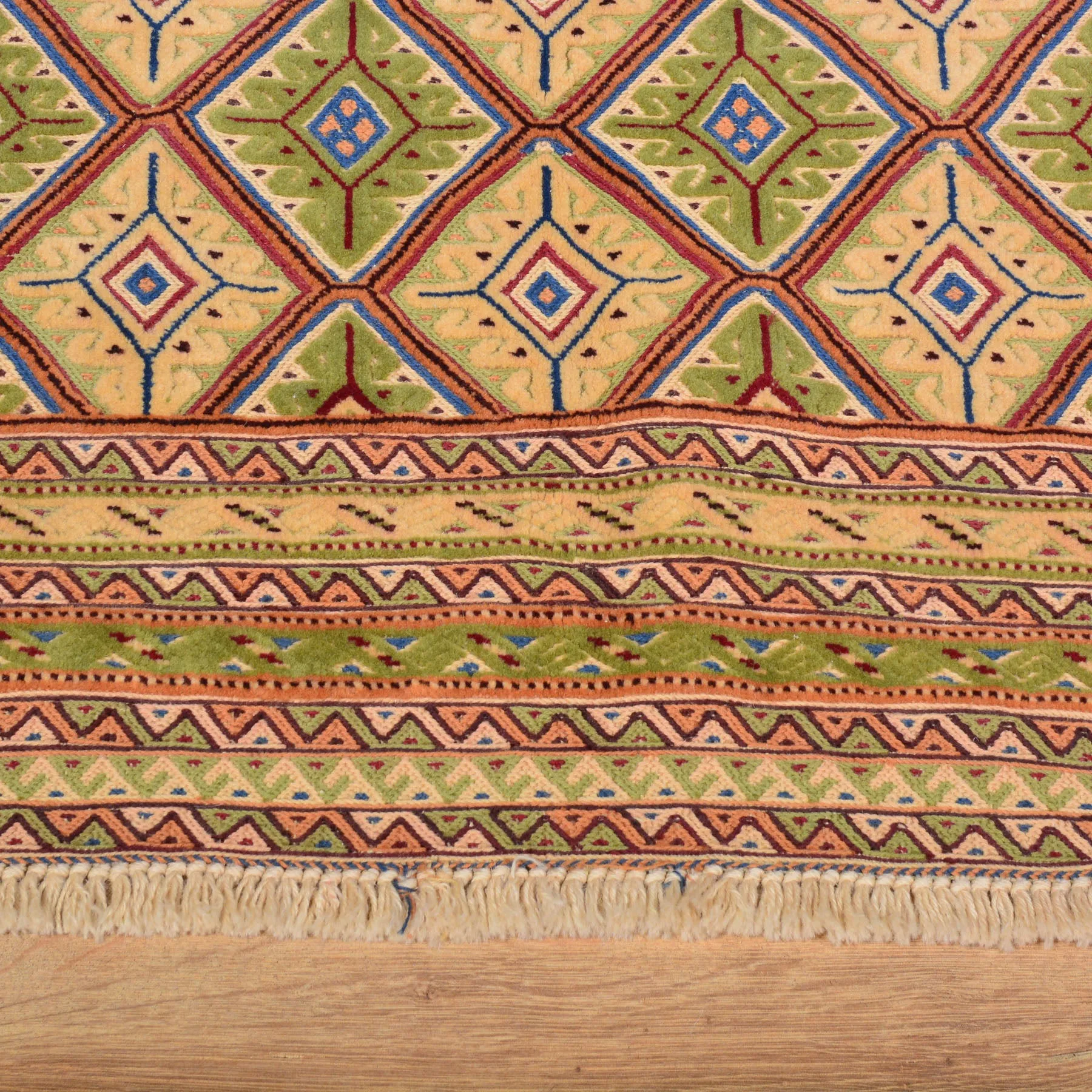 Hand-Knotted And Soumak Fine Oriental Tribal Afghan Rug (Size 2.10 X 4.5) Cwral-7833