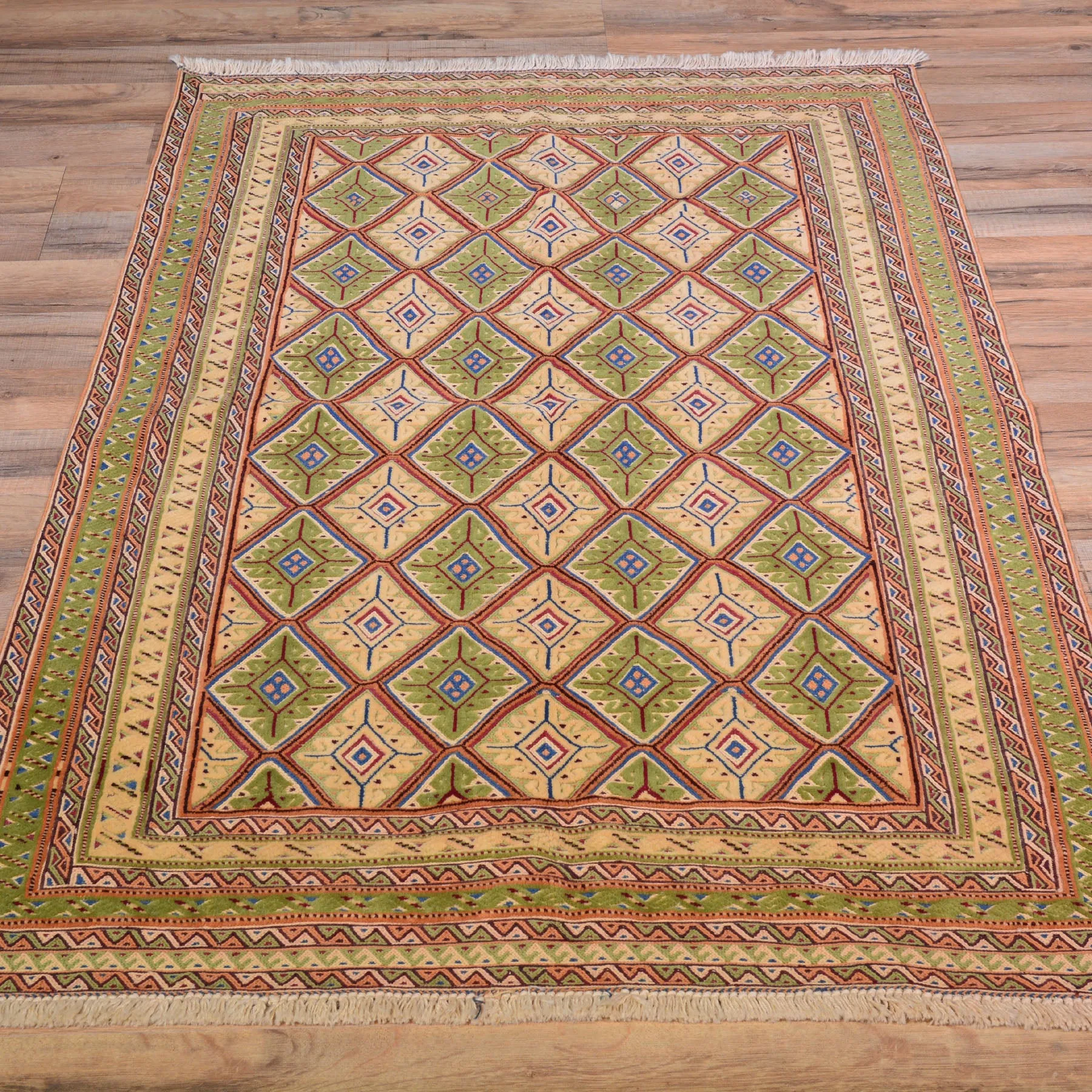 Hand-Knotted And Soumak Fine Oriental Tribal Afghan Rug (Size 2.10 X 4.5) Cwral-7833