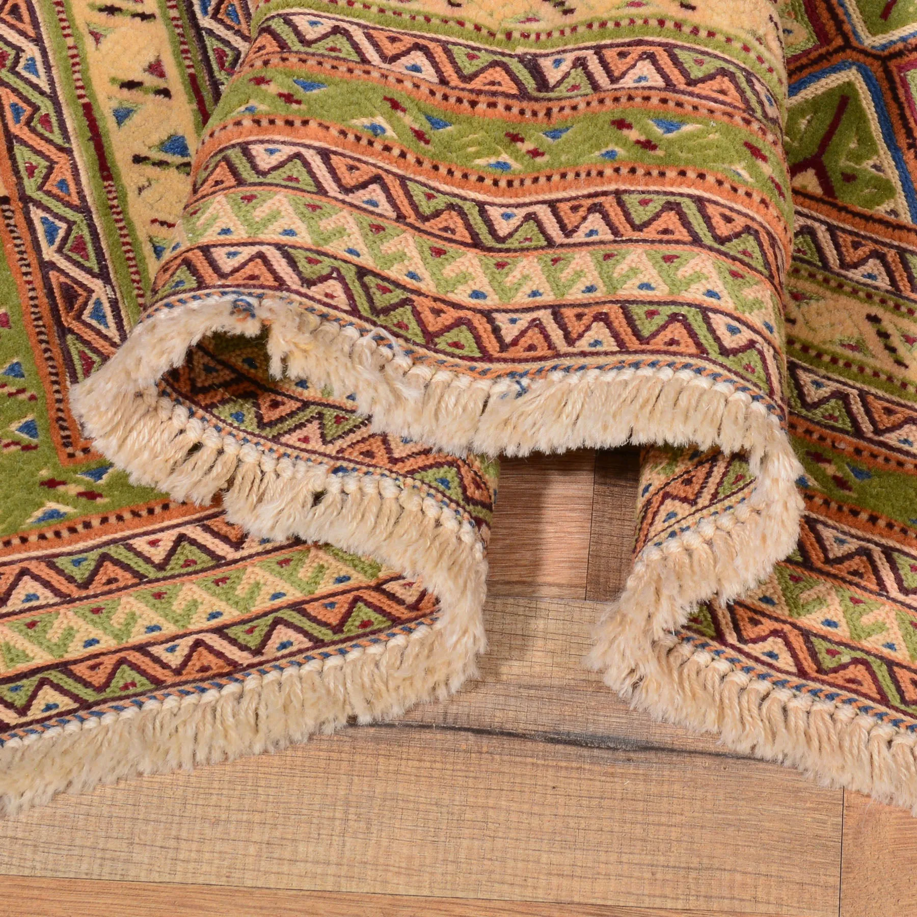 Hand-Knotted And Soumak Fine Oriental Tribal Afghan Rug (Size 2.10 X 4.5) Cwral-7833