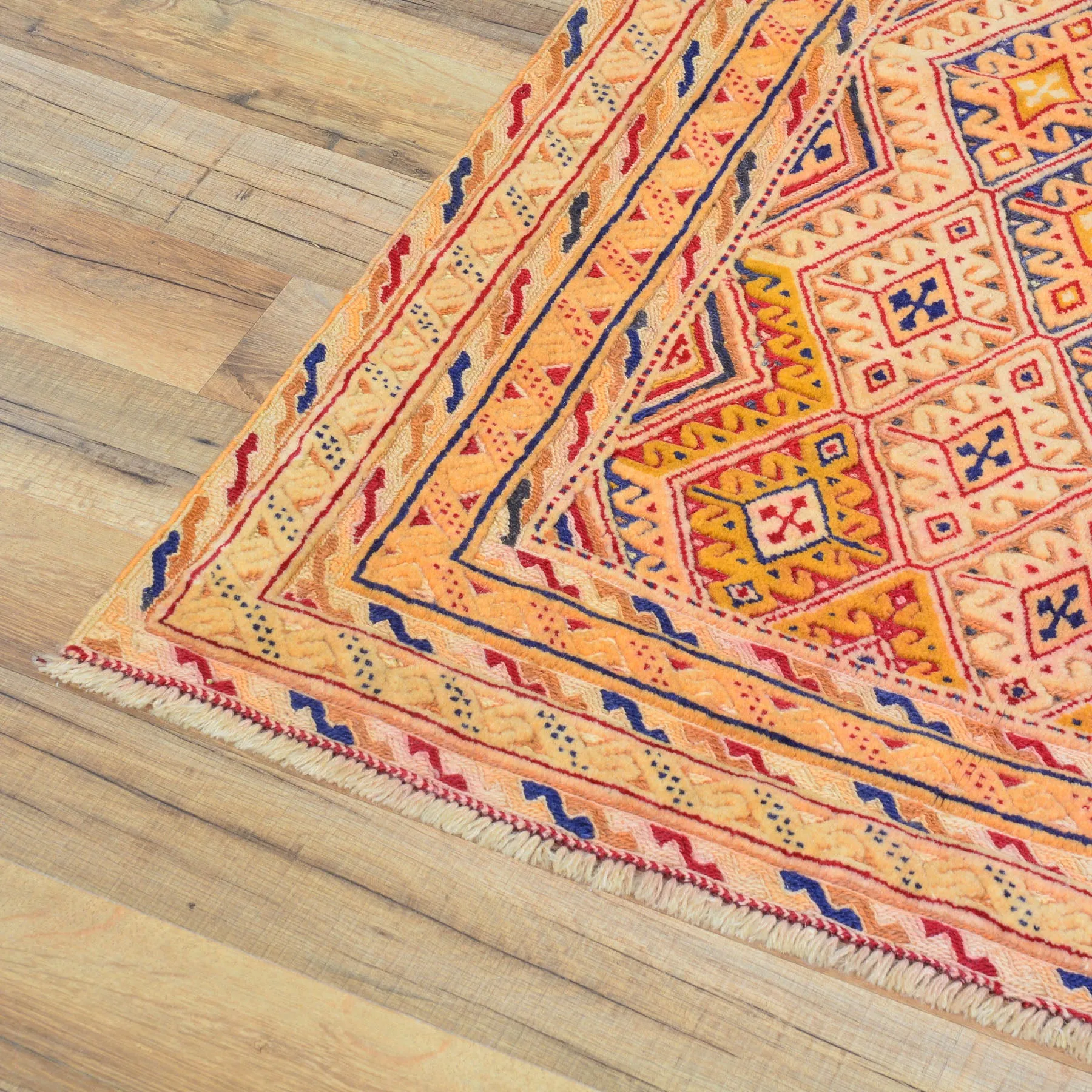 Hand-Knotted And Soumak Fine Oriental Tribal Afghan Rug (Size 2.7 X 3.10) Cwral-8394
