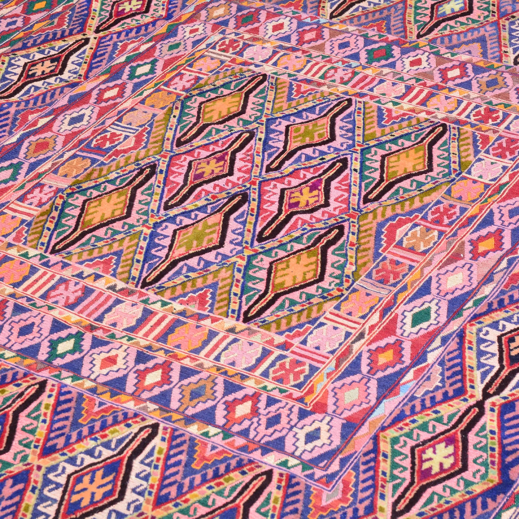 Hand-Knotted And Soumak Tribal Handmade Knotted Wool Rug (Size 4.0 X 5.4) Brrsf-951