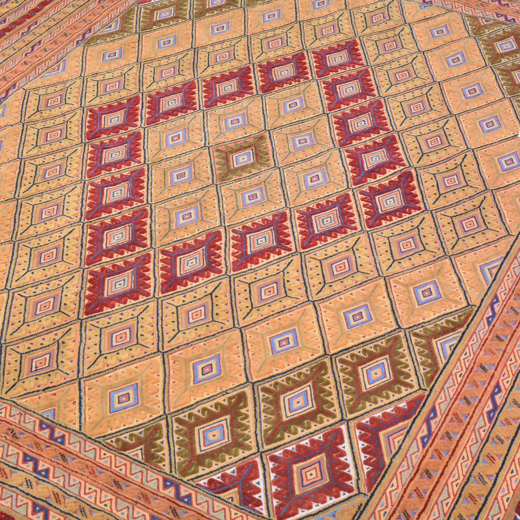Hand-Knotted And Soumak Tribal Handmade Wool Rug (Size 5.6 X 6.6) Cwral-9999