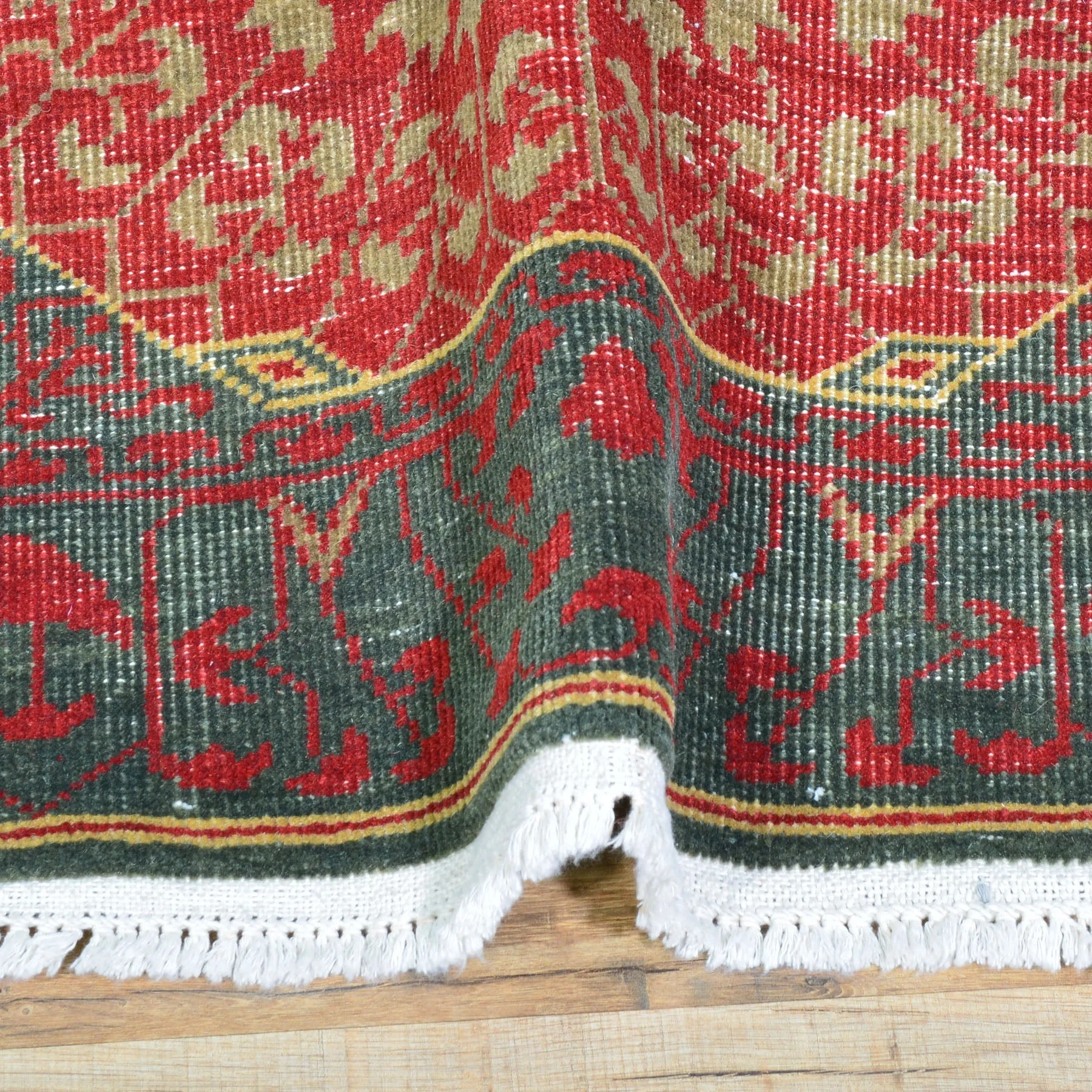 Hand-Knotted Antique Mamluk Design 100% Wool Rug (Size 2.7 X 10.0) Cwral-1806