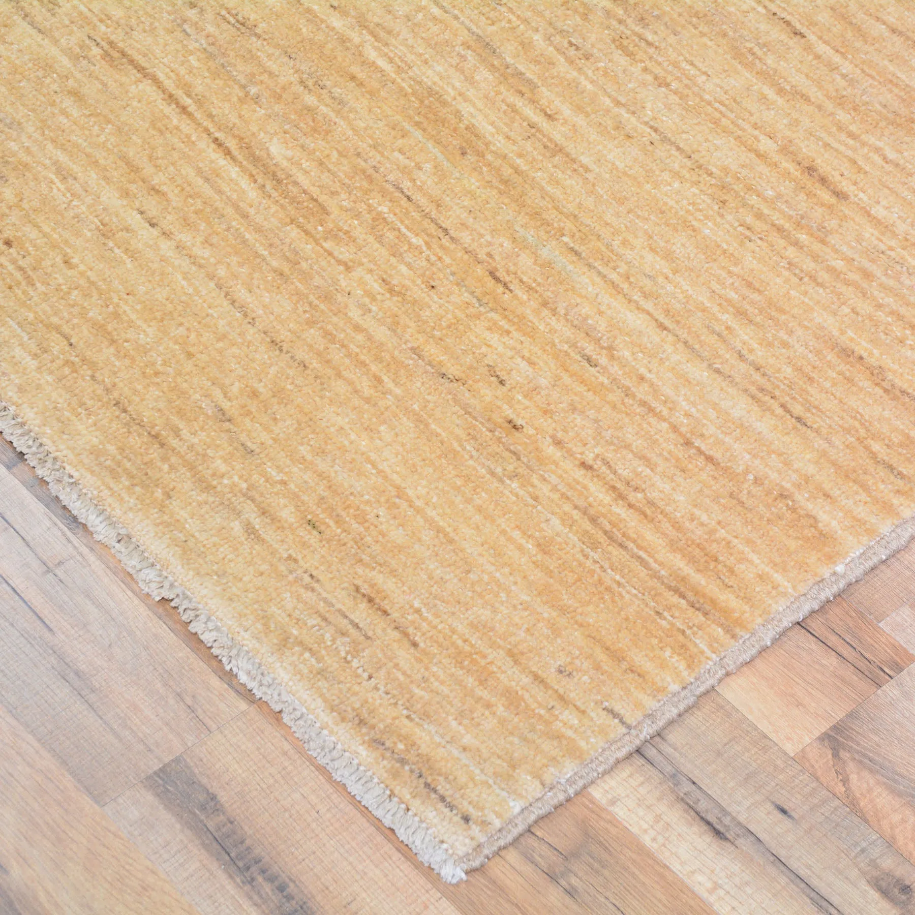 Hand-Knotted Beige Color Contemporary Design 100% Wool Rug (Size 3.0 X 9.6) Cwral-10074