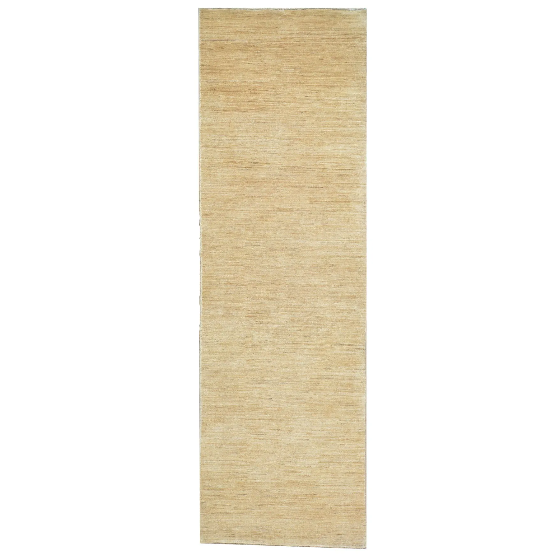 Hand-Knotted Beige Color Contemporary Design 100% Wool Rug (Size 3.0 X 9.6) Cwral-10074
