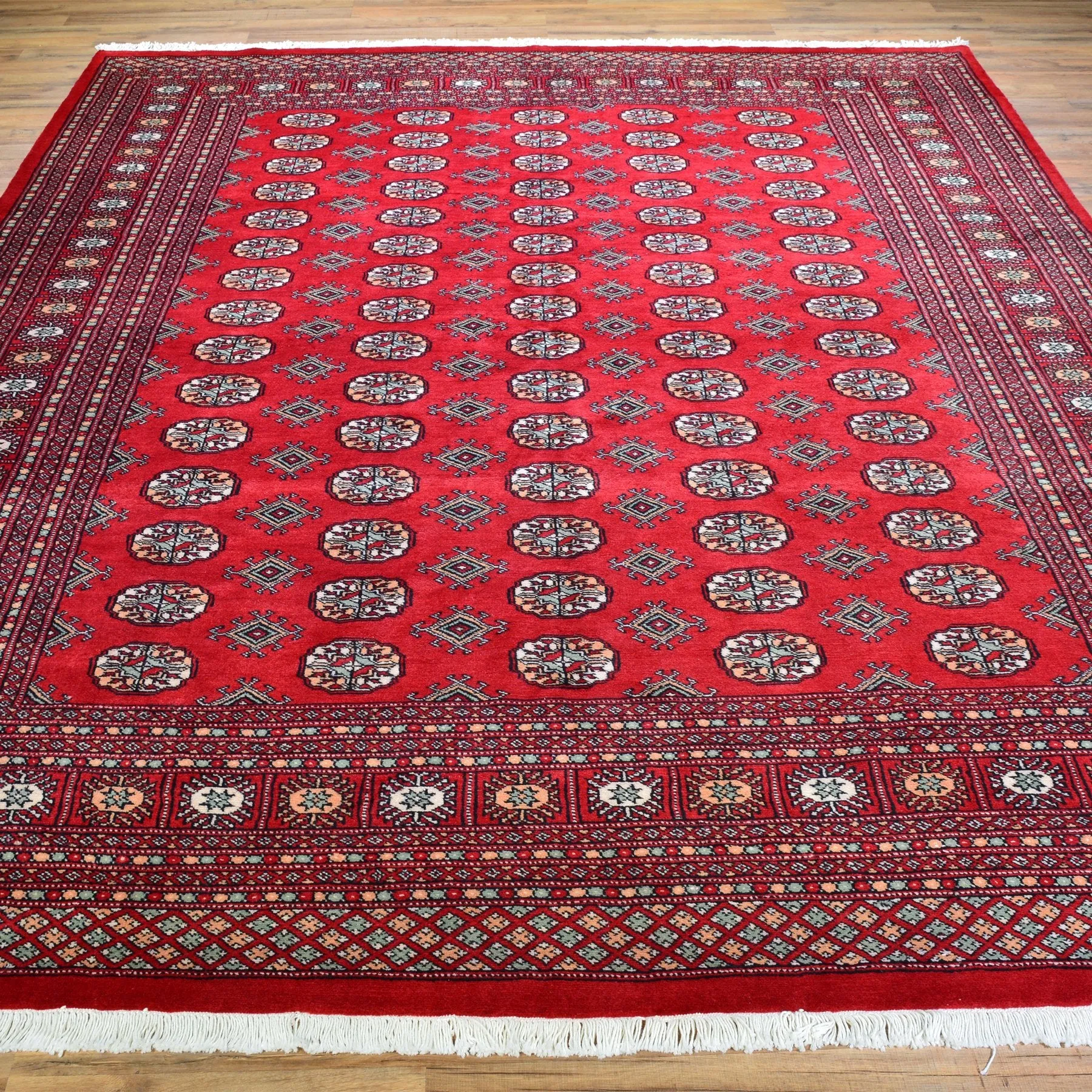 Hand-Knotted Bokhara Design Wool Handmade Rug (Size 8.1 X 10.1) Brral-5466