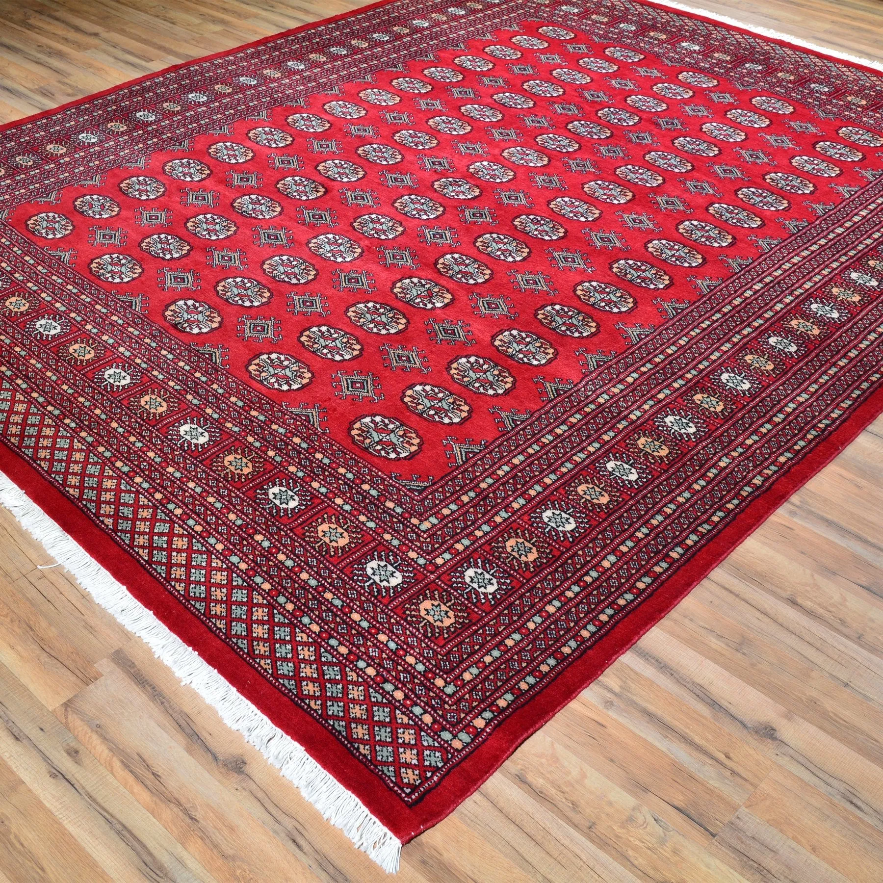 Hand-Knotted Bokhara Design Wool Handmade Rug (Size 8.1 X 10.1) Brral-5466