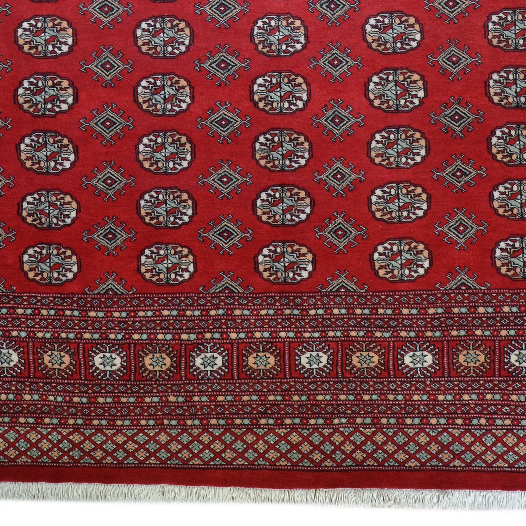 Hand-Knotted Bokhara Design Wool Handmade Rug (Size 8.1 X 10.1) Brral-5466
