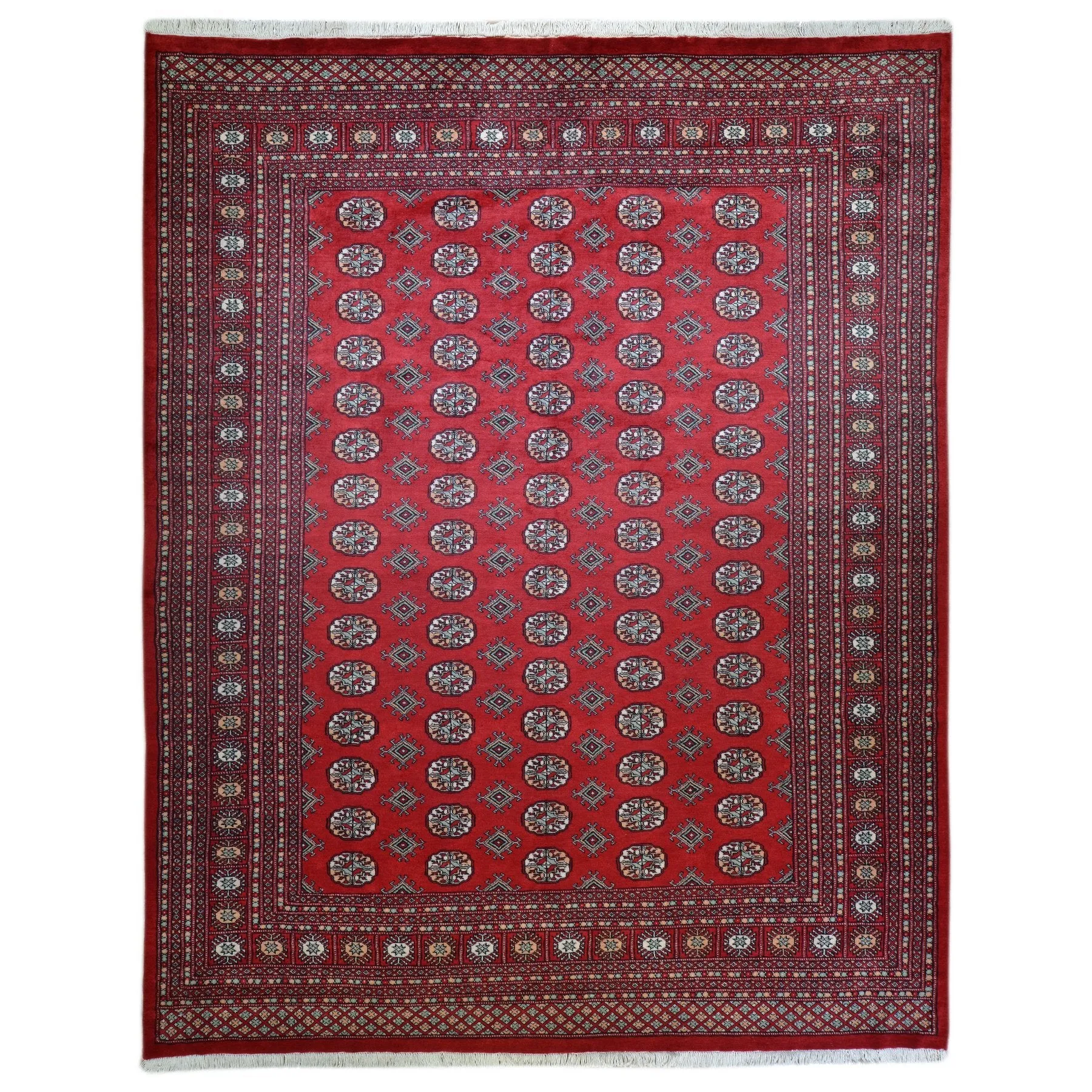 Hand-Knotted Bokhara Design Wool Handmade Rug (Size 8.1 X 10.1) Brral-5466