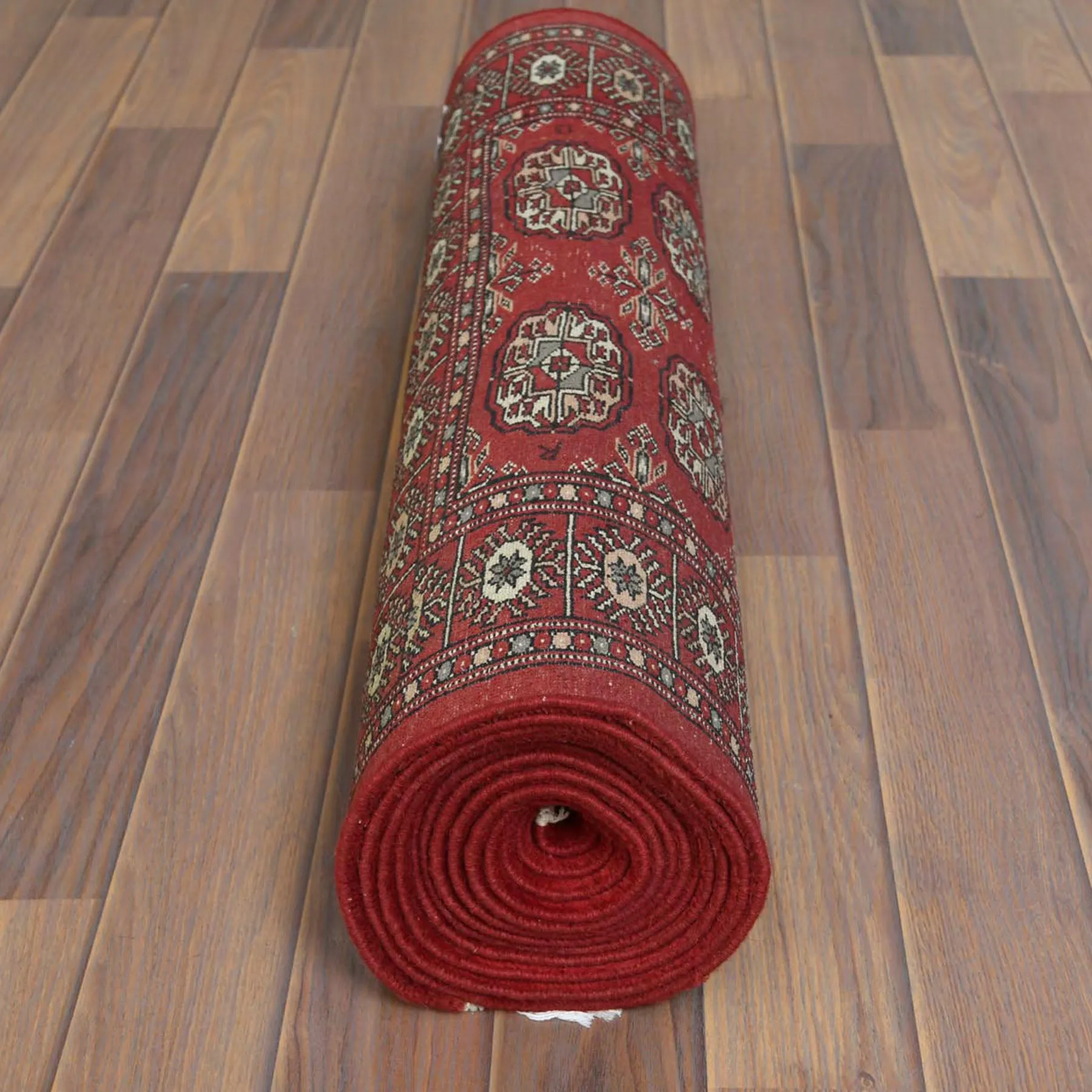 Hand-Knotted  Bokhara Jaldar 100% Wool Handmade Rug (Size 2.6 X 13.0) Cwral-8967