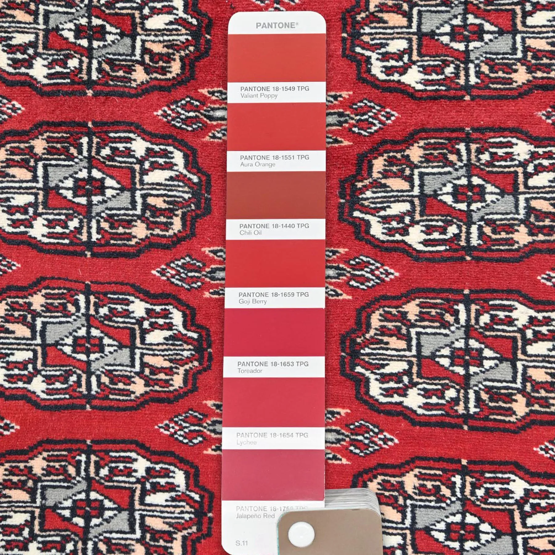 Hand-Knotted  Bokhara Jaldar 100% Wool Handmade Rug (Size 2.6 X 13.0) Cwral-8967