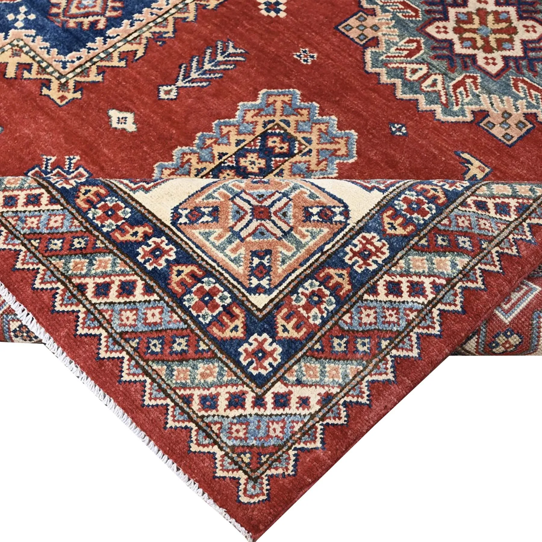 Hand-Knotted Caucasian Kazak Design Oriental Handmade Wool Rug (Size 8.2 X 10.0) Cwral-10560