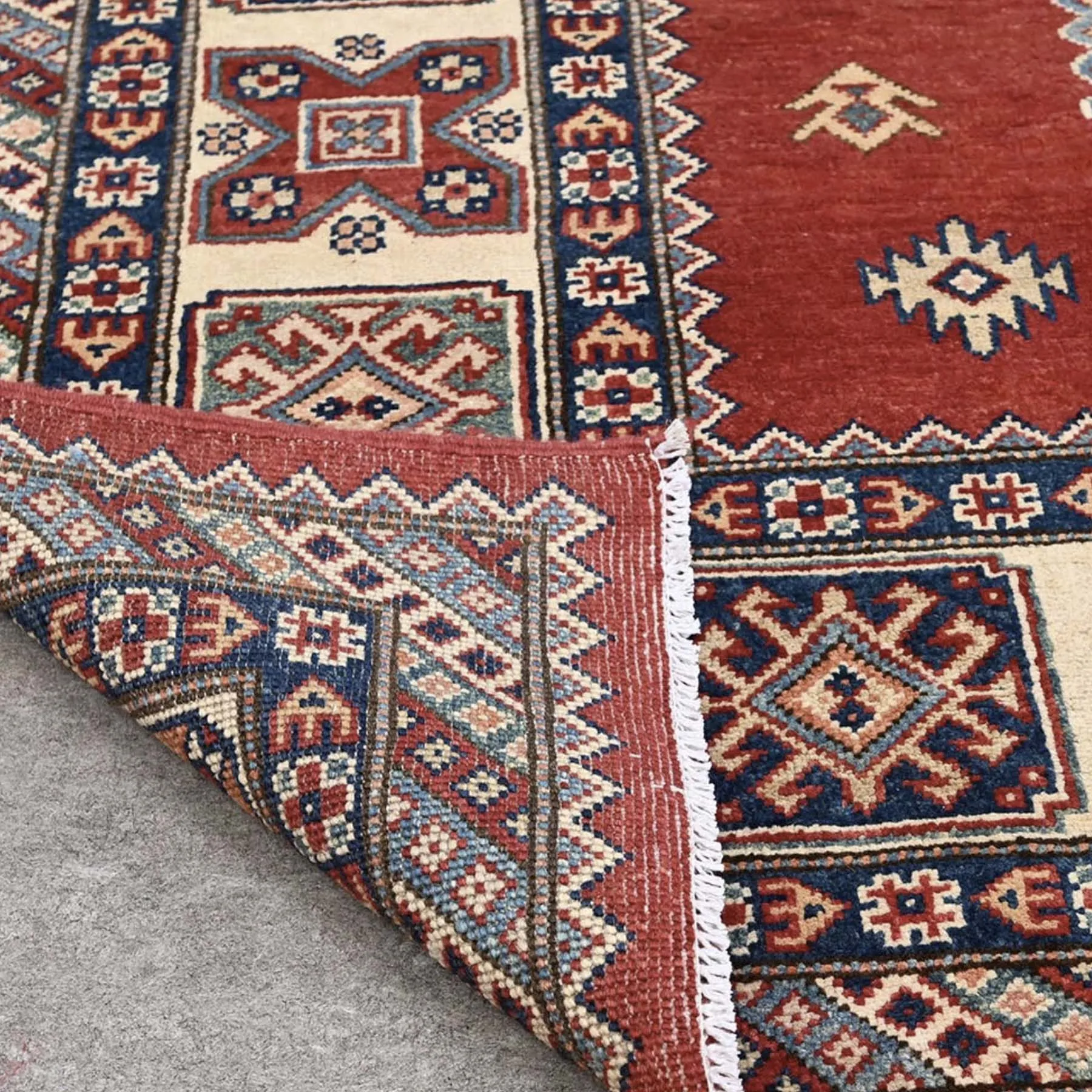 Hand-Knotted Caucasian Kazak Design Oriental Handmade Wool Rug (Size 8.2 X 10.0) Cwral-10560