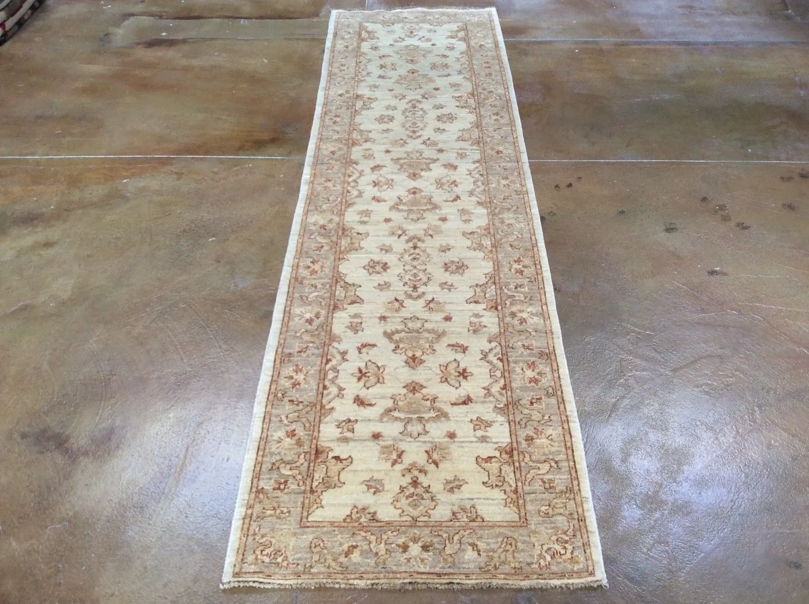 Hand-Knotted Chobi Design Traditional Rug Handmade 100% Wool (Size 2.8 X 9.6) Brrsf-390