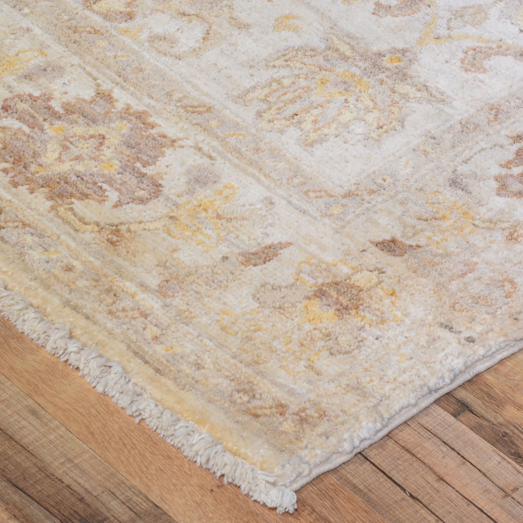 Hand-Knotted Chobi Oushak Design Wool Rug (Size 4.0 X 4.10) Brral-630