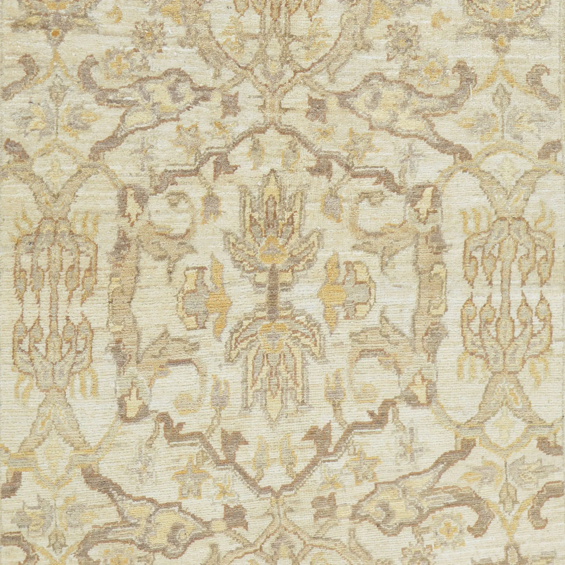 Hand-Knotted Chobi Oushak Design Wool Rug (Size 4.0 X 4.10) Brral-630