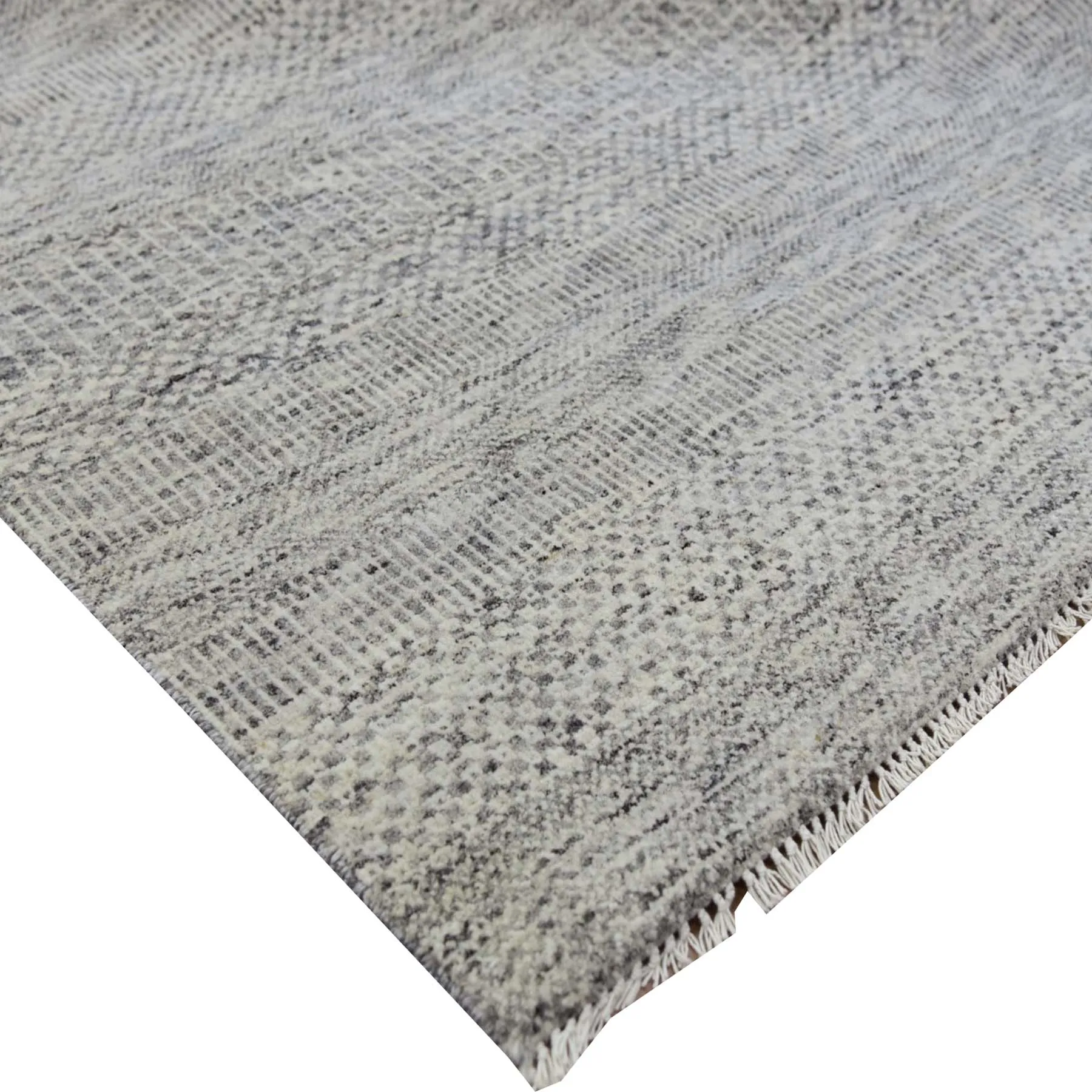 Hand-Knotted Contemporary Modern Abstract Oriental Handmade Rug (Size 12.2 X 15.4) Cwral-10593