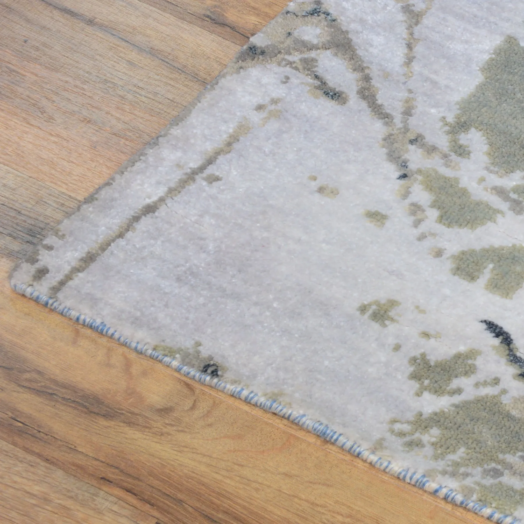 Hand-Knotted Contemporary Modern Abstract Wool Handmade Rug (Size 4.0 X 6.0) Cwral-9084