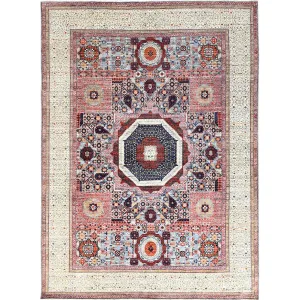 Hand-Knotted Egyptian Mumluk Design Oriental Handmade Rug (Size 8.10 X 12.0) Cwral-10407