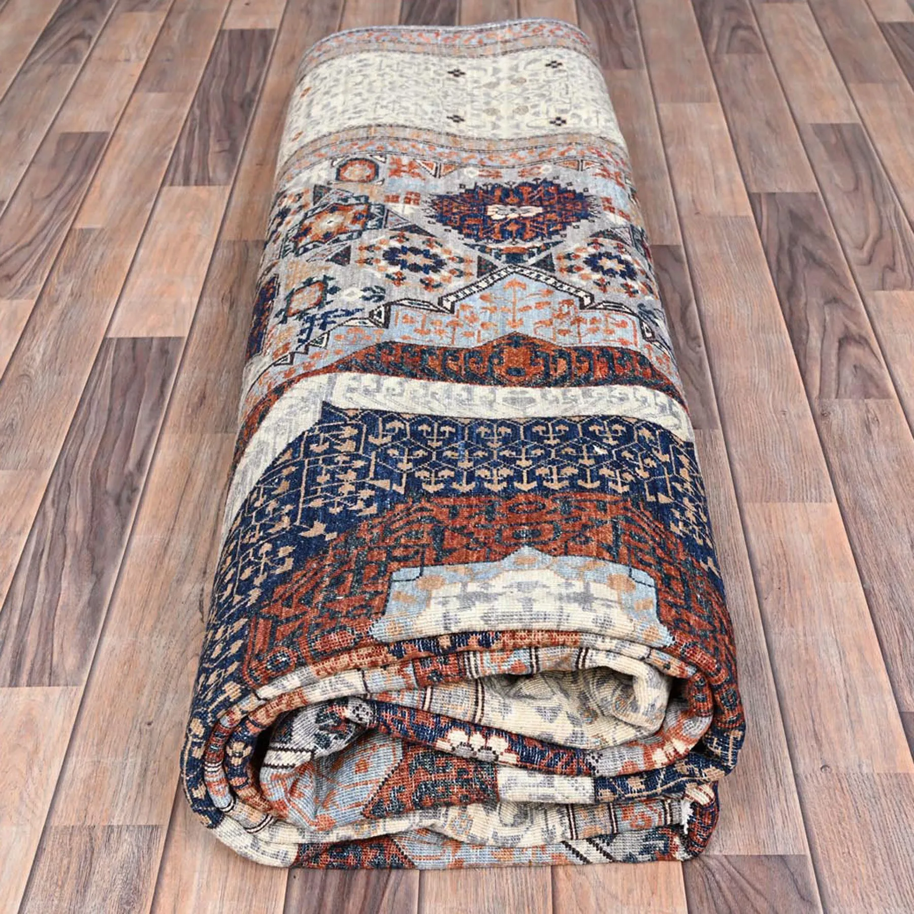 Hand-Knotted Egyptian Mumluk Design Oriental Handmade Rug (Size 8.10 X 12.0) Cwral-10407