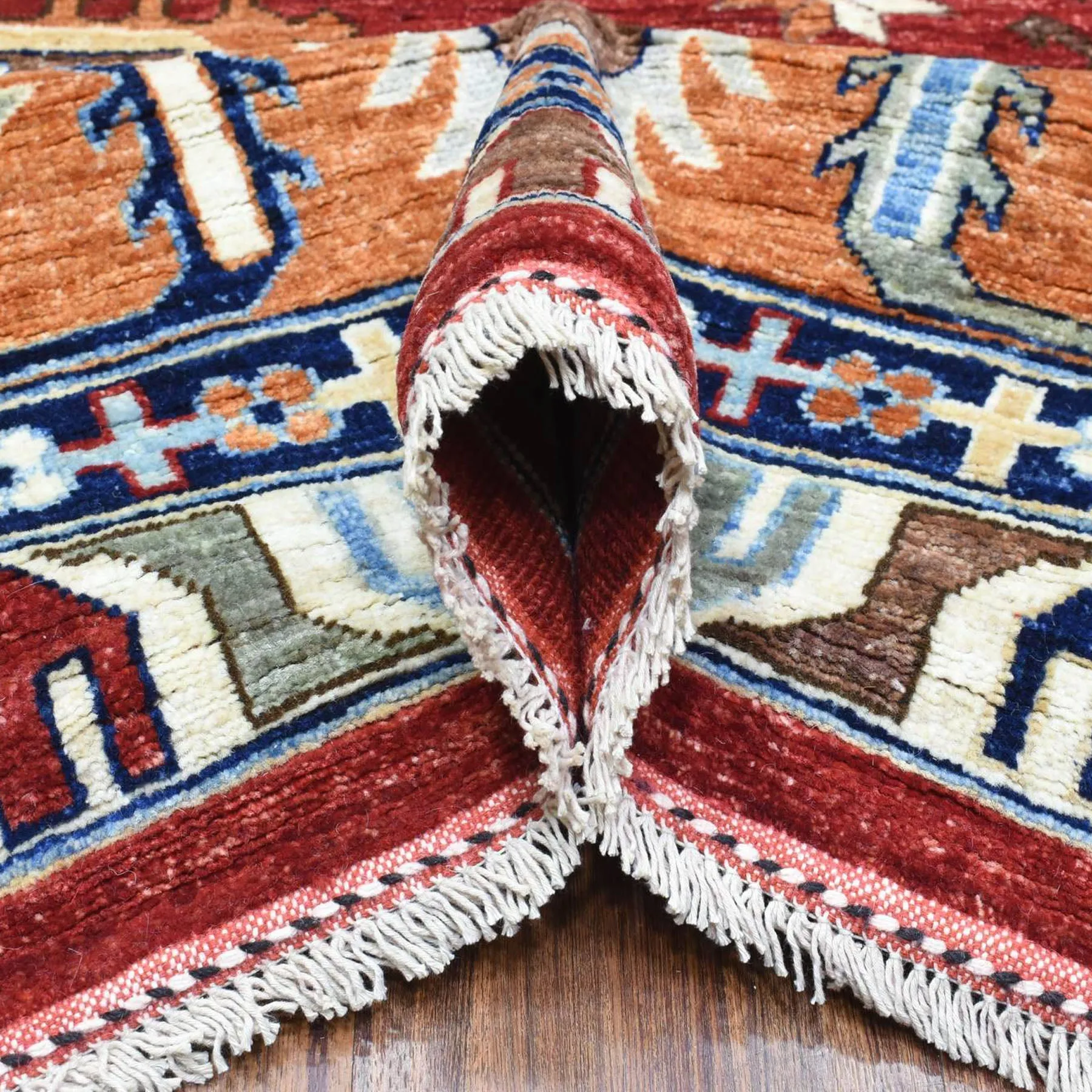 Hand-Knotted Ersari Tribal Design Handmade Wool Traditional Rug (Size 9.2 X 12.0) Cwral-9852