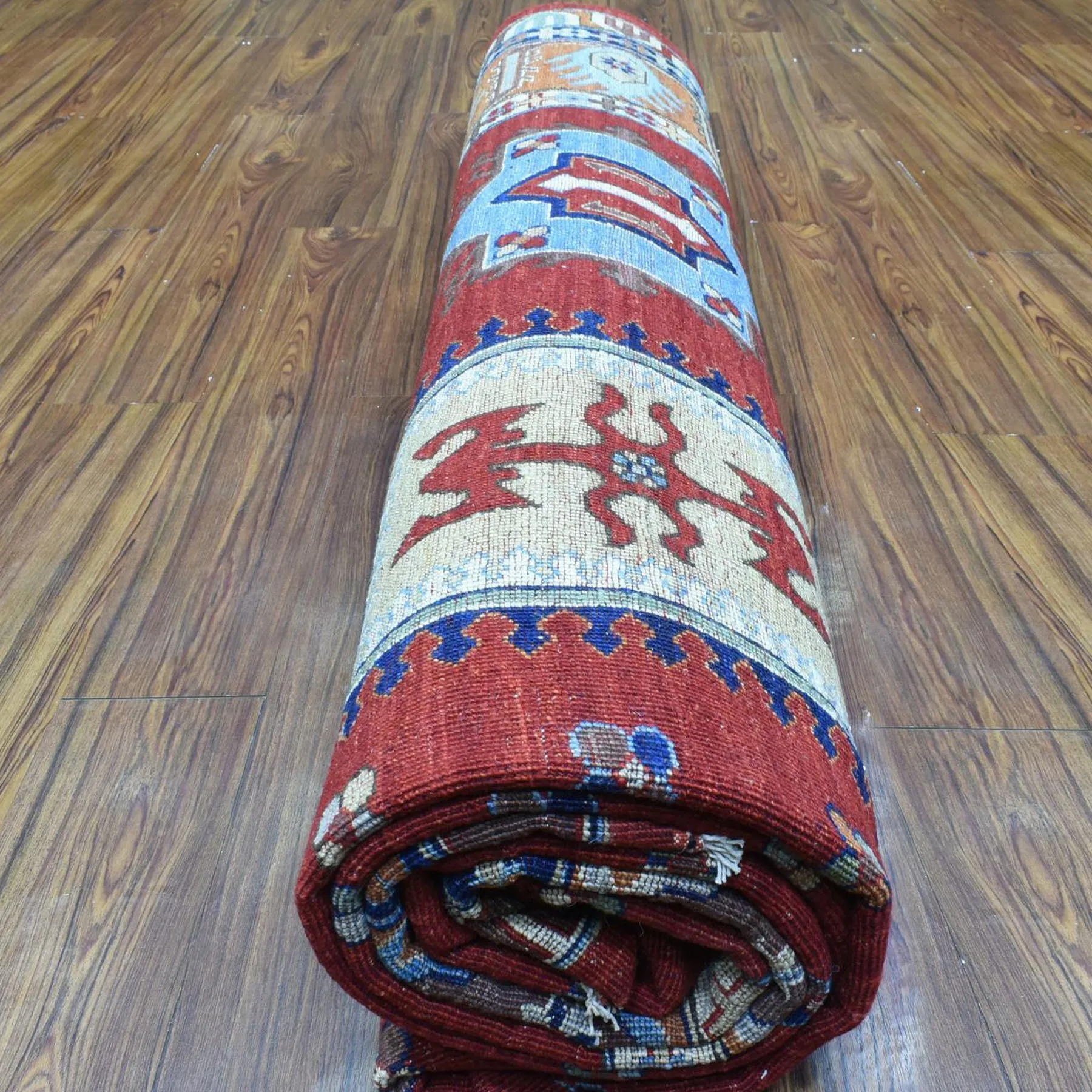Hand-Knotted Ersari Tribal Design Handmade Wool Traditional Rug (Size 9.2 X 12.0) Cwral-9852