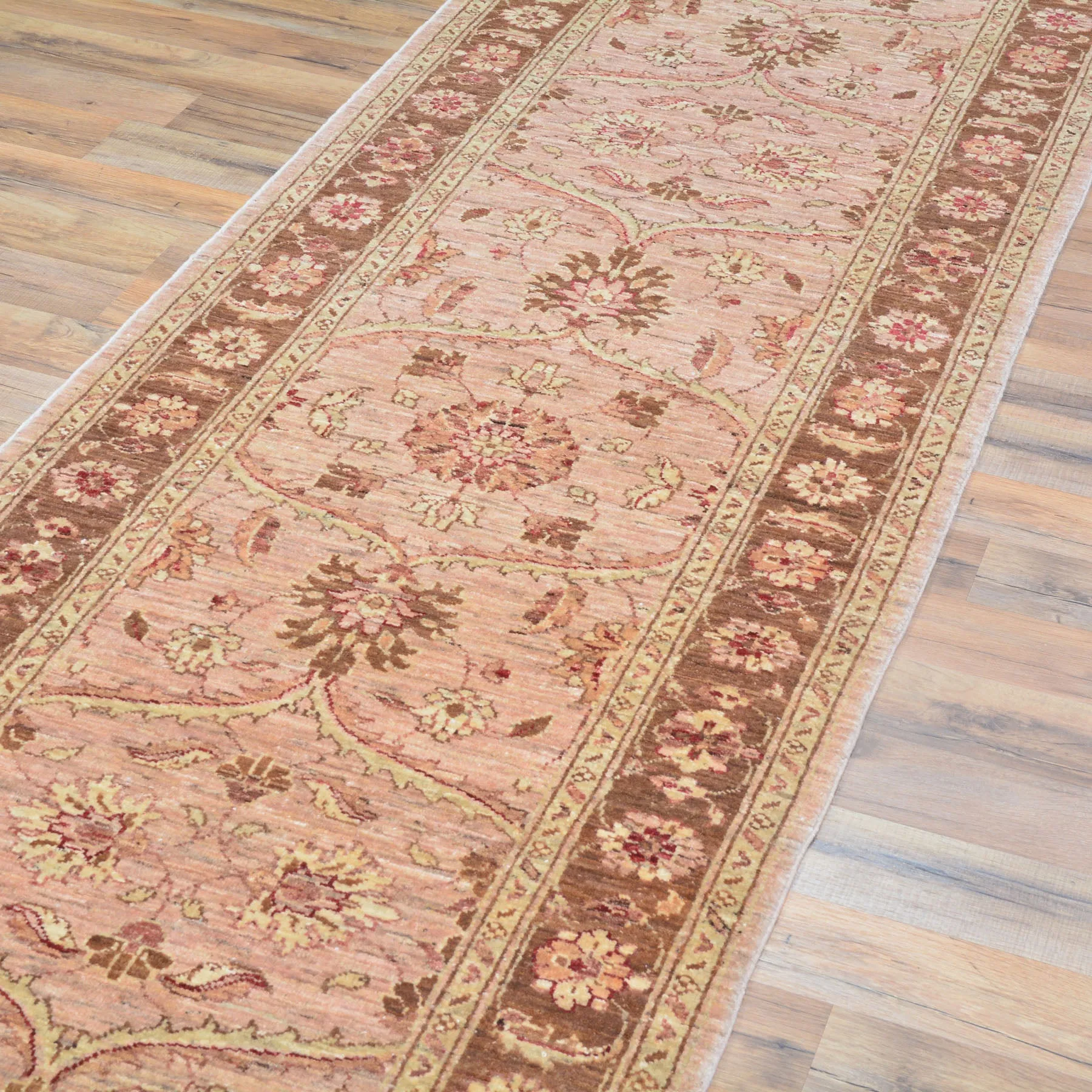 Hand-Knotted Fine Afghan Chobi Traditional Tribal 100% Wool Rug (Size 2.7 X 10.2) Brral-1533