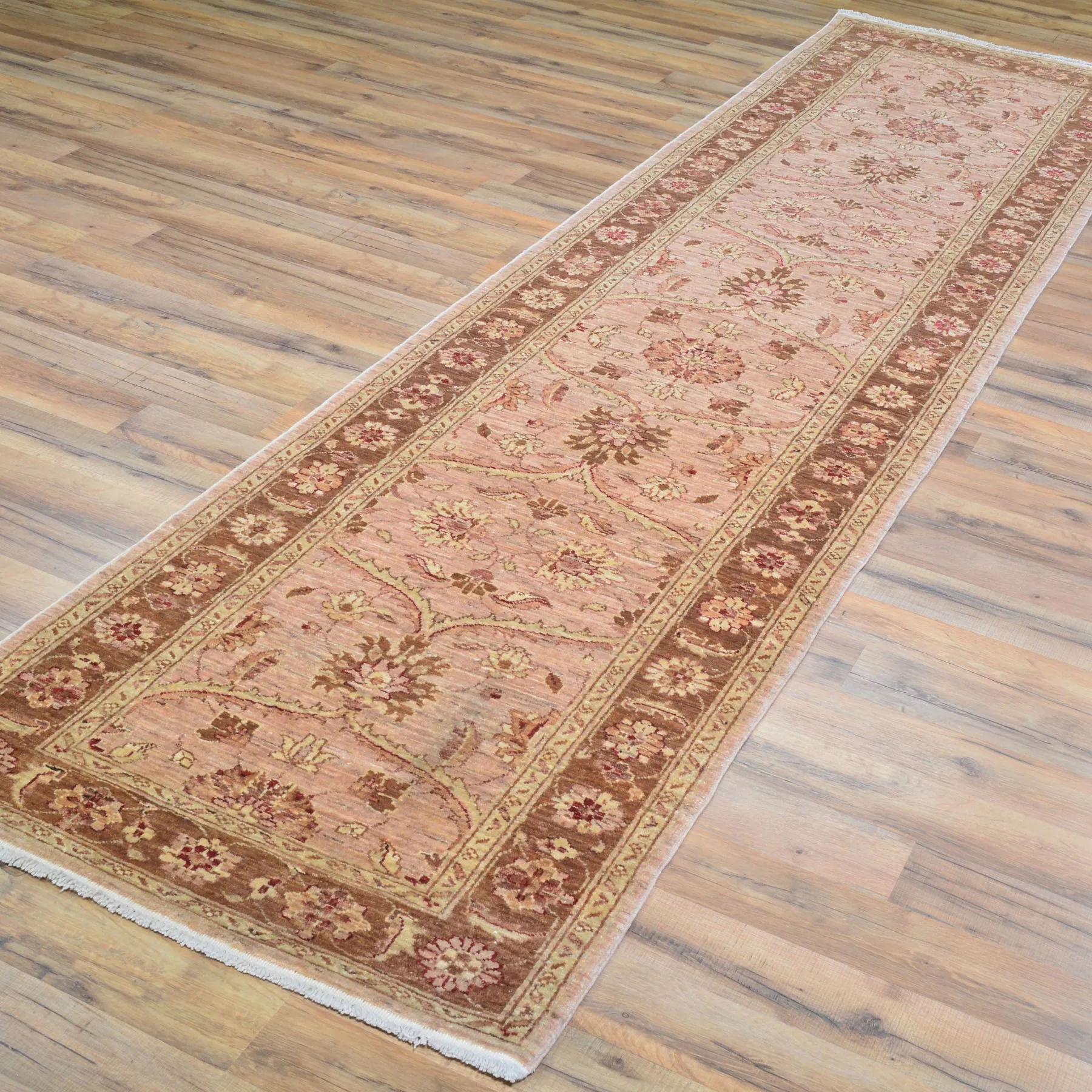 Hand-Knotted Fine Afghan Chobi Traditional Tribal 100% Wool Rug (Size 2.7 X 10.2) Brral-1533