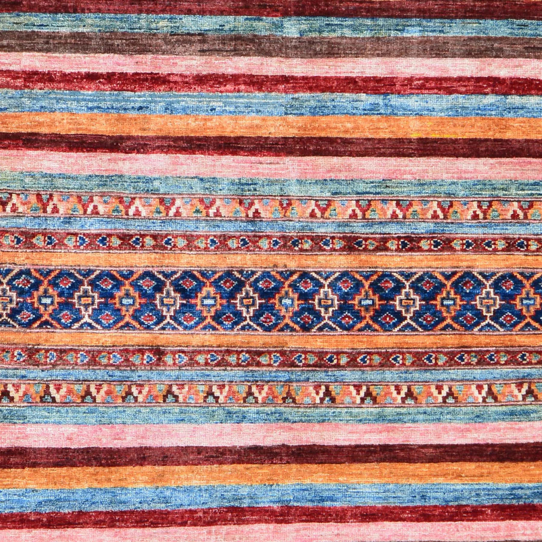 Hand-Knotted Fine Khorjin Design Wool Handmade Rug (Size 5.2 X 6.4) Brrsf-6147
