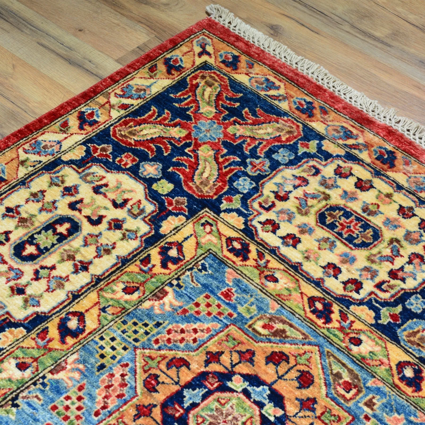 Hand-Knotted Fine Mamluk Design Handmade Oriental Wool Rug (Size 9.1 X 12.1) Brral-5388