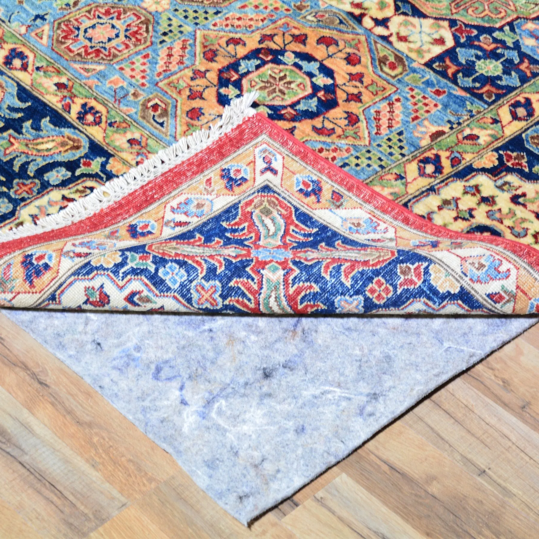 Hand-Knotted Fine Mamluk Design Handmade Oriental Wool Rug (Size 9.1 X 12.1) Brral-5388