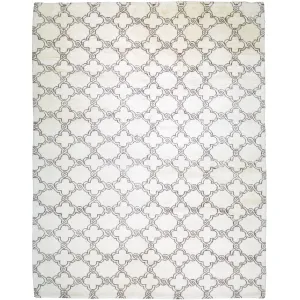 Hand-Knotted Fine Oriental Geometric Berber Gabbeh Wool Rug (Size 9.3 X 11.7) Brral-1182