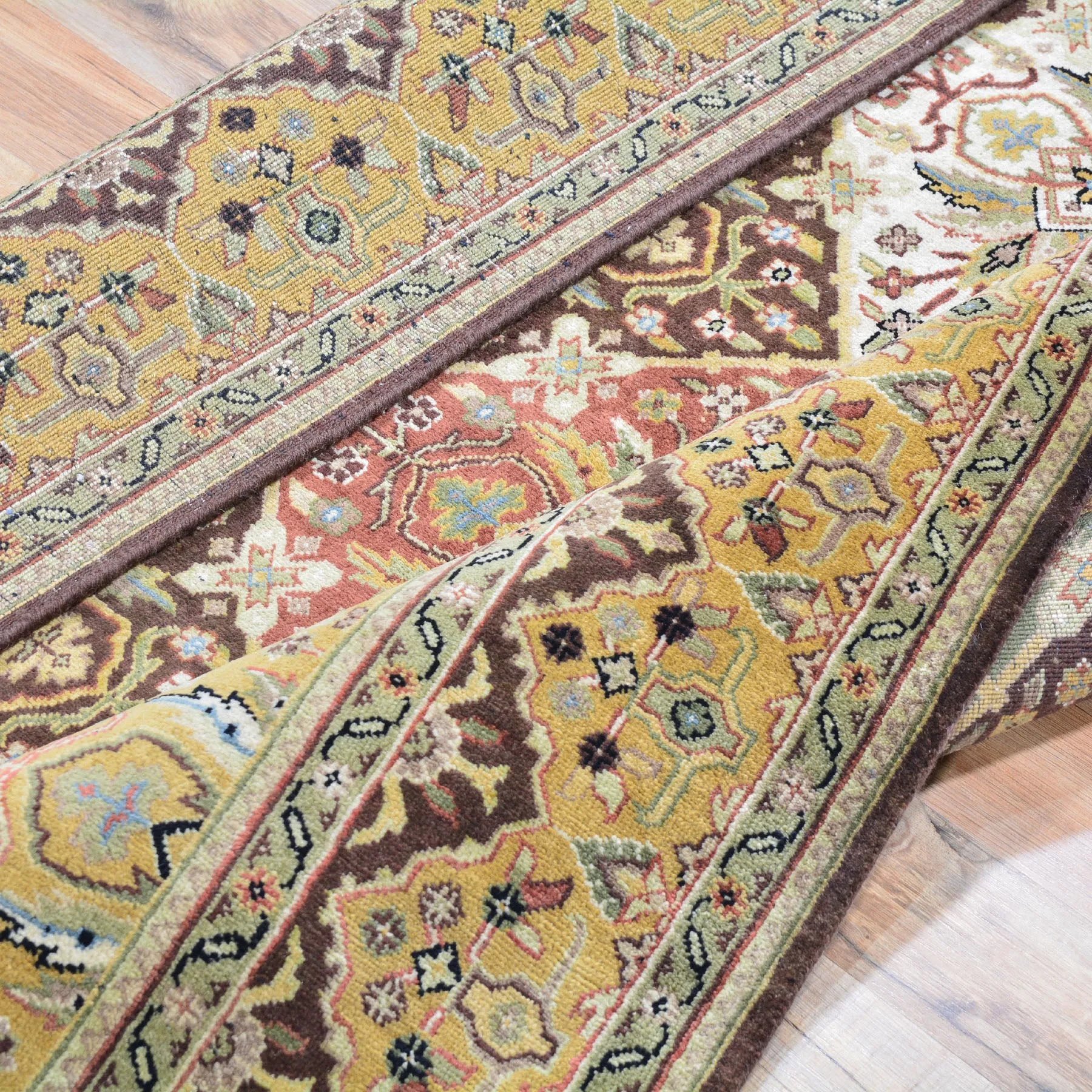 Hand-Knotted Fine Rajasthan Traditional Wool Handmade Rug (Size 4.2 X 6.2) Brral-2391