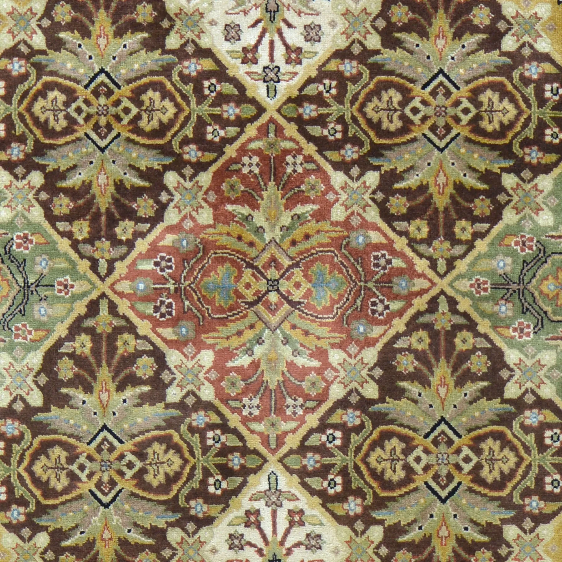 Hand-Knotted Fine Rajasthan Traditional Wool Handmade Rug (Size 4.2 X 6.2) Brral-2391