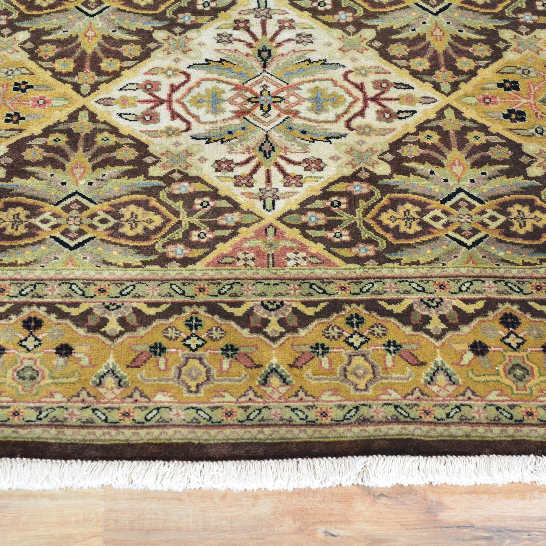 Hand-Knotted Fine Rajasthan Traditional Wool Handmade Rug (Size 4.2 X 6.2) Brral-2391