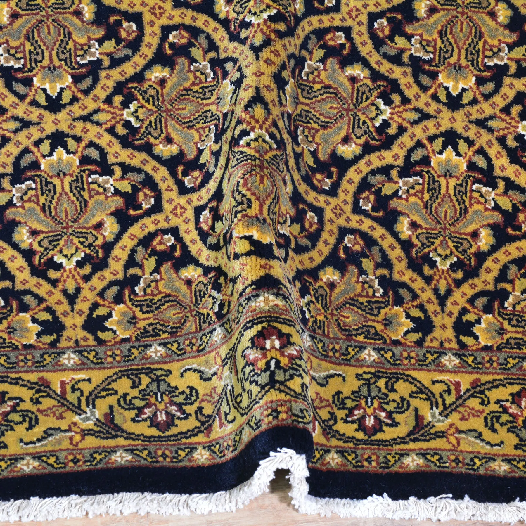 Hand-Knotted Fine T Wash Indian Traditional Handmade Wool Rug (Size 2.10 X 5.0) Cwral-75