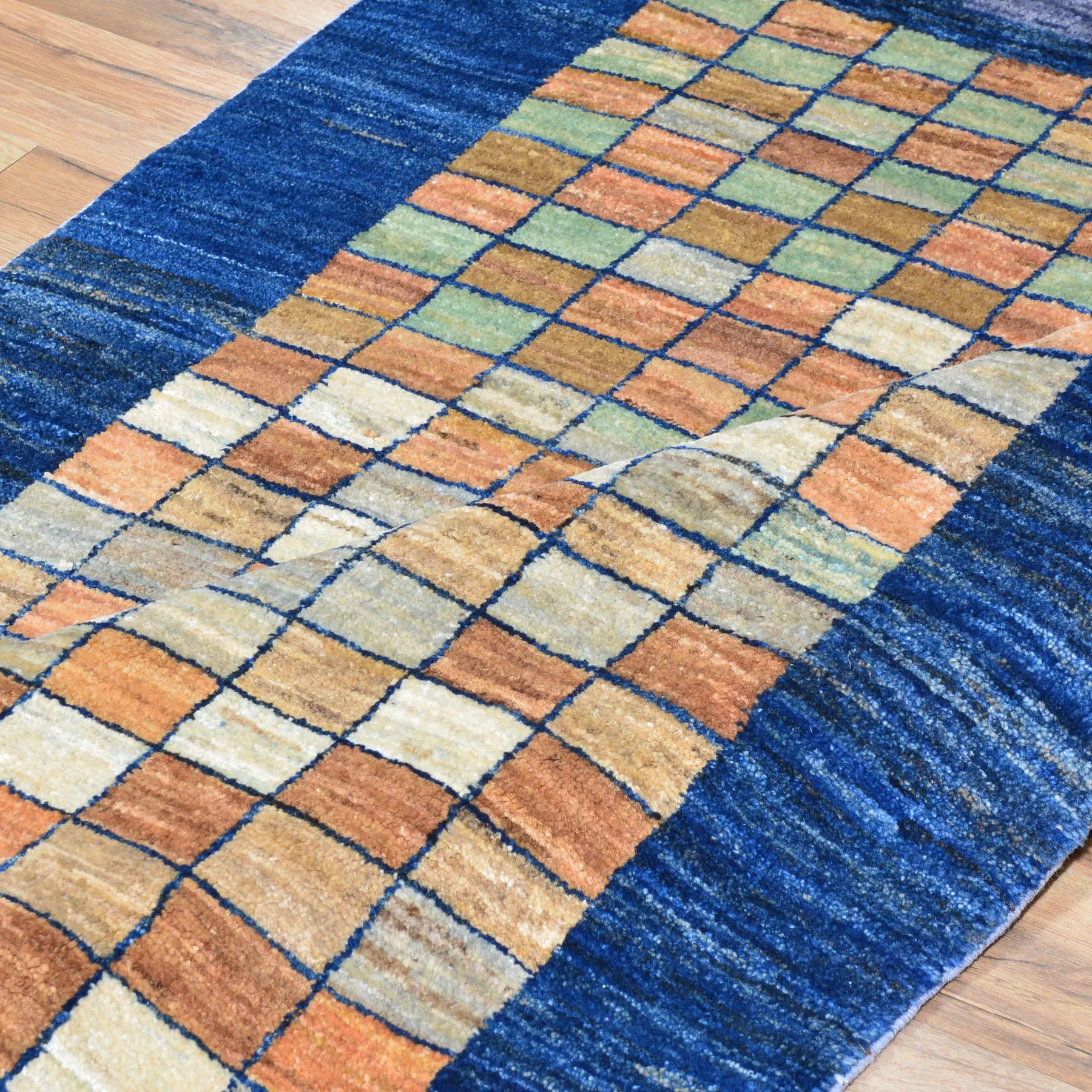 Hand-Knotted Fine Traditional Peshawar Gabbeh Design Wool Rug (Size 3.1 X 4.7) Brral-2496