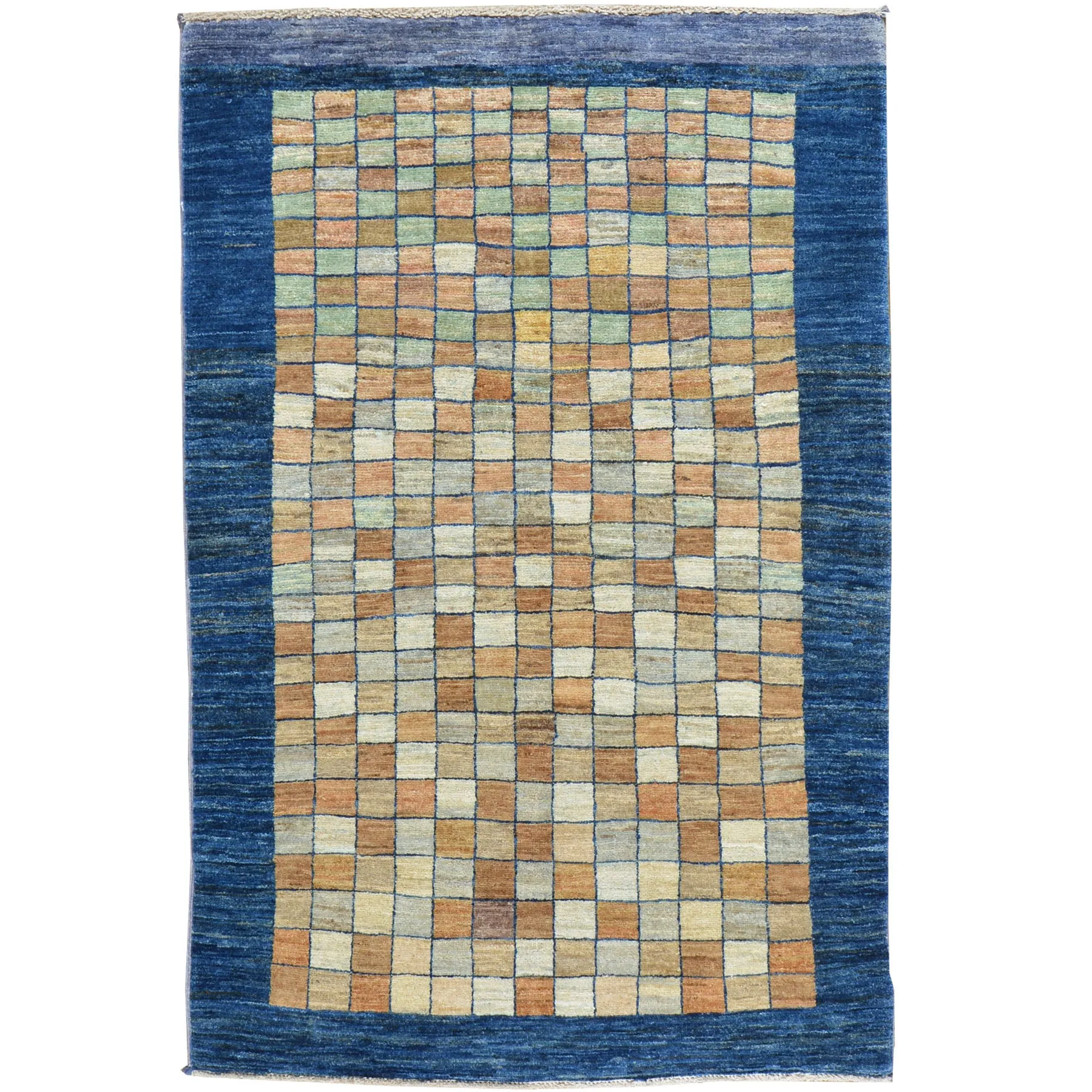 Hand-Knotted Fine Traditional Peshawar Gabbeh Design Wool Rug (Size 3.1 X 4.7) Brral-2496