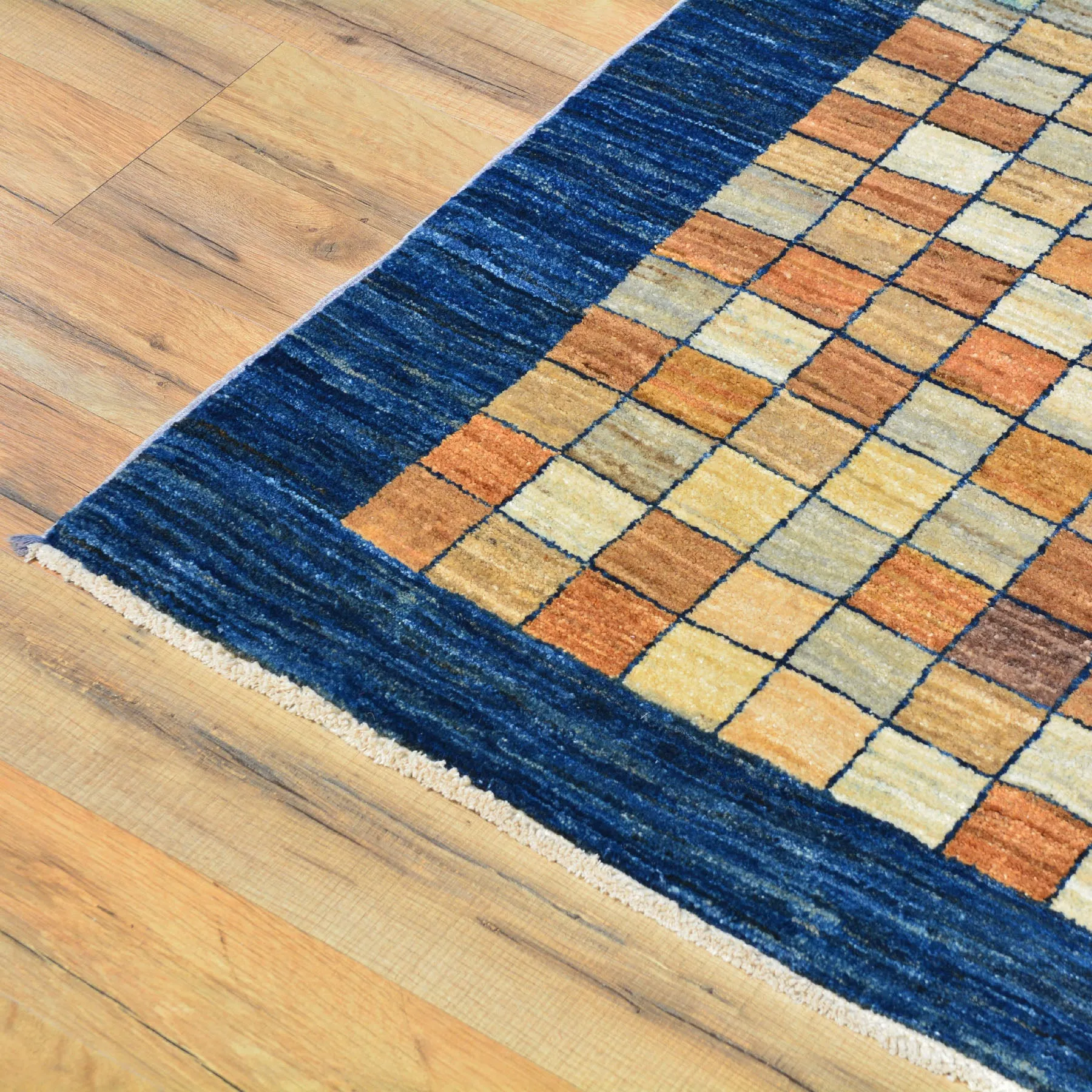 Hand-Knotted Fine Traditional Peshawar Gabbeh Design Wool Rug (Size 3.1 X 4.7) Brral-2496