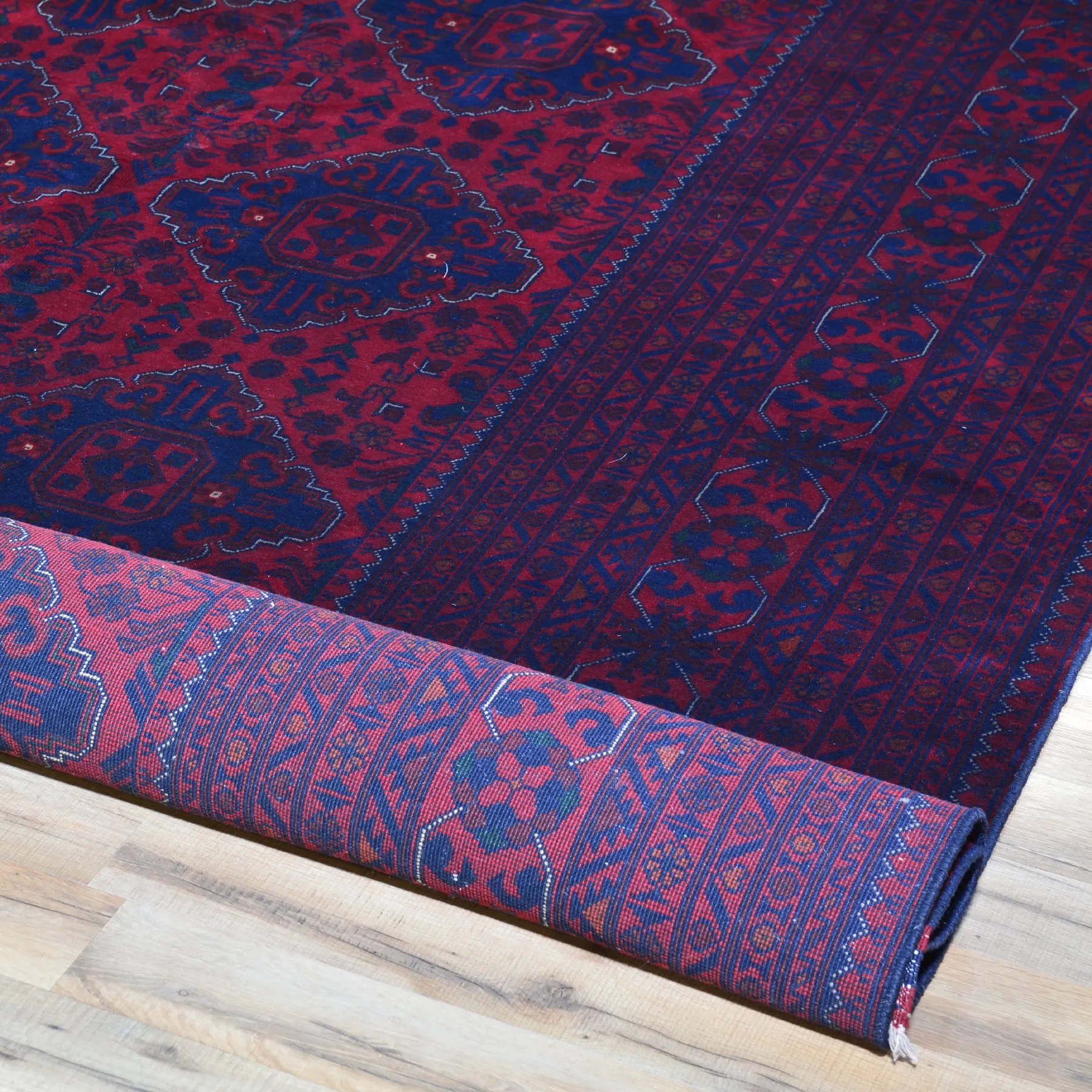 Hand-Knotted Fine Tribal Khal Mohammadi Wool Rug (Size 9.9 X 13.3) Cwral-7185